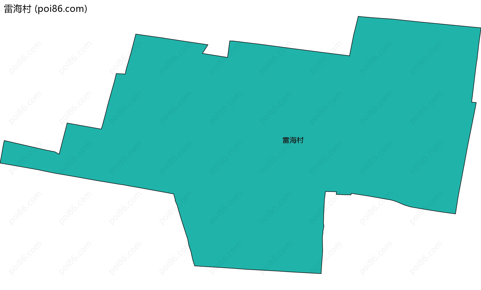 雷海村边界地图
