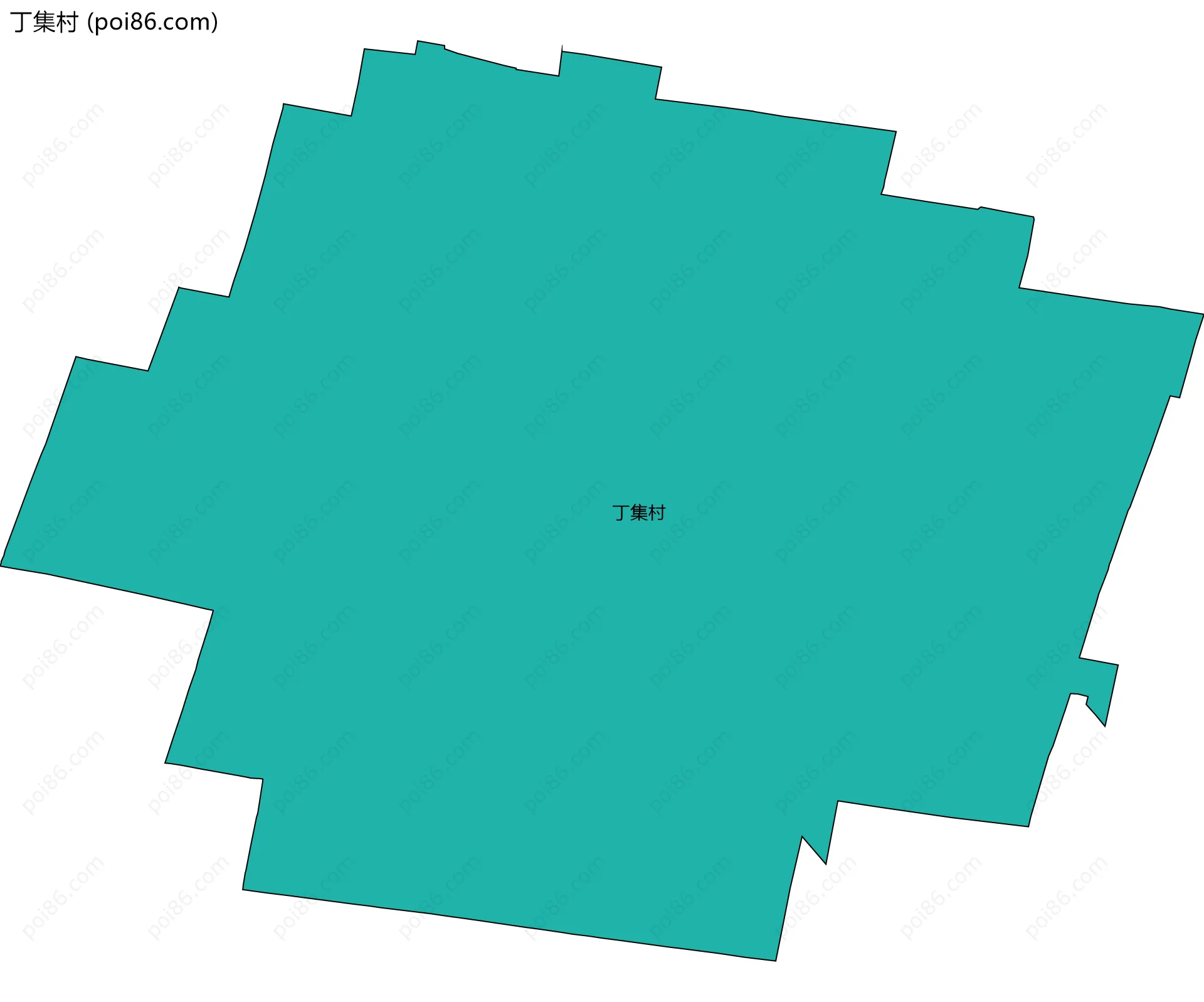 丁集村边界地图