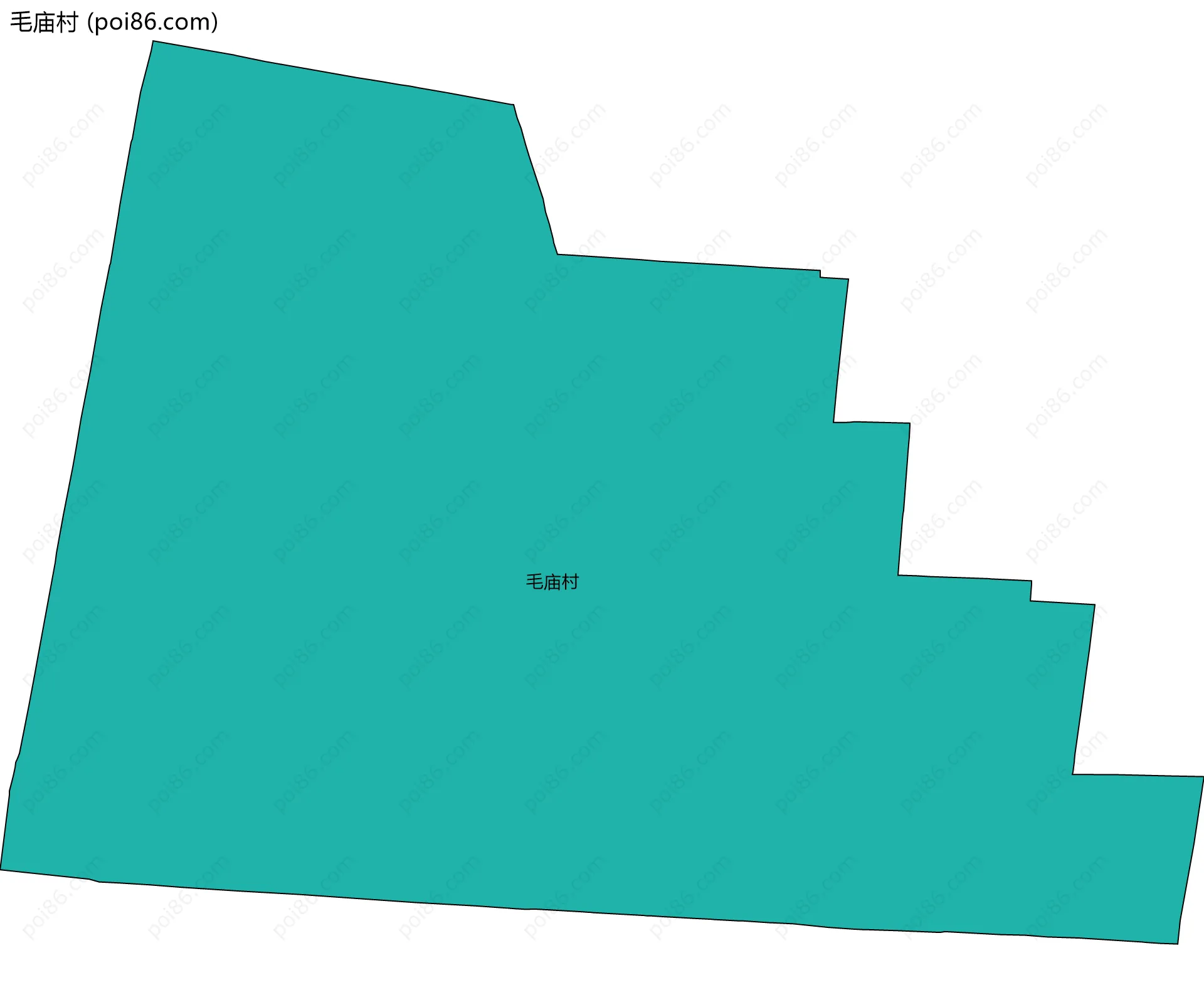 毛庙村边界地图