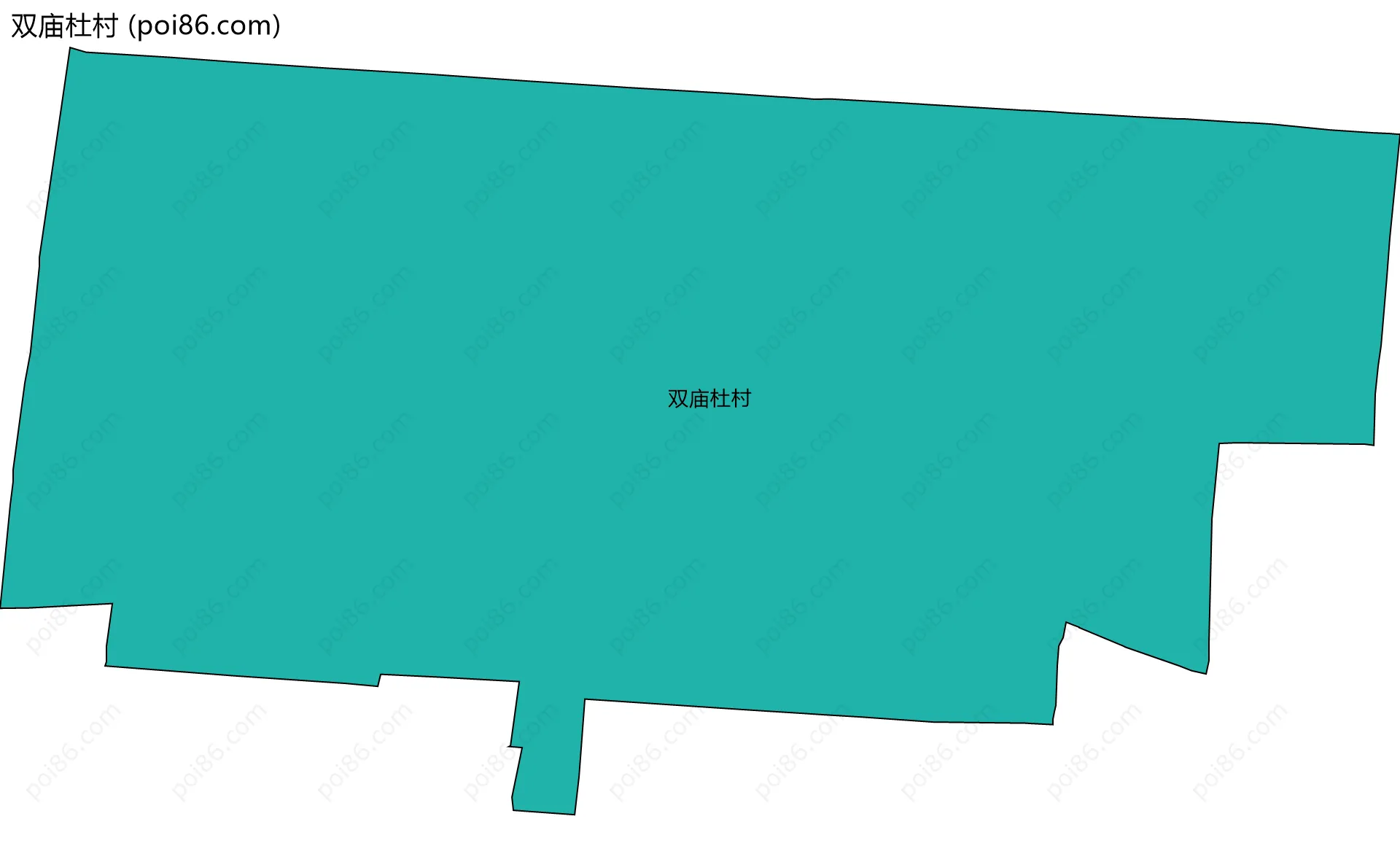 双庙杜村边界地图