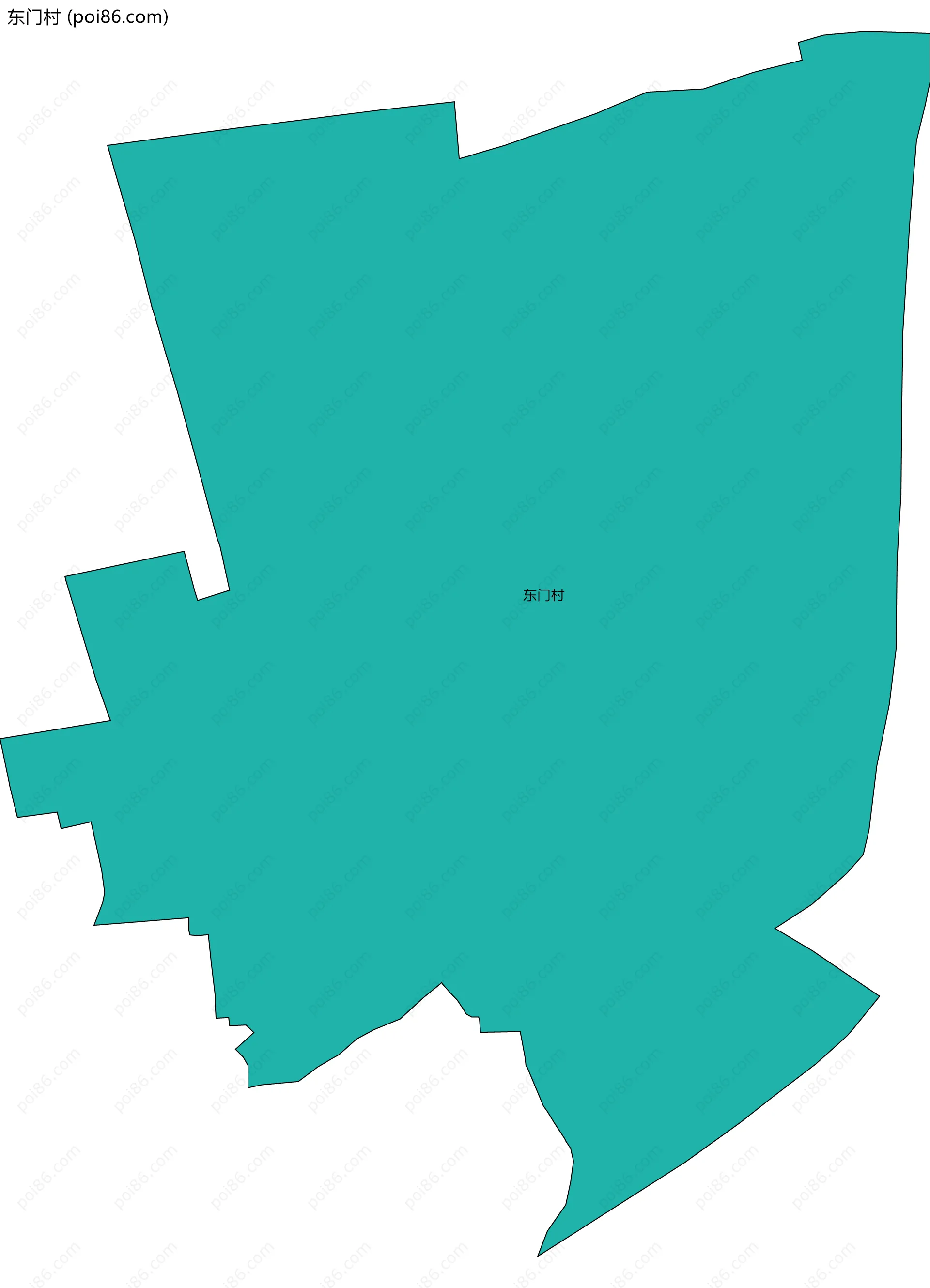 东门村边界地图