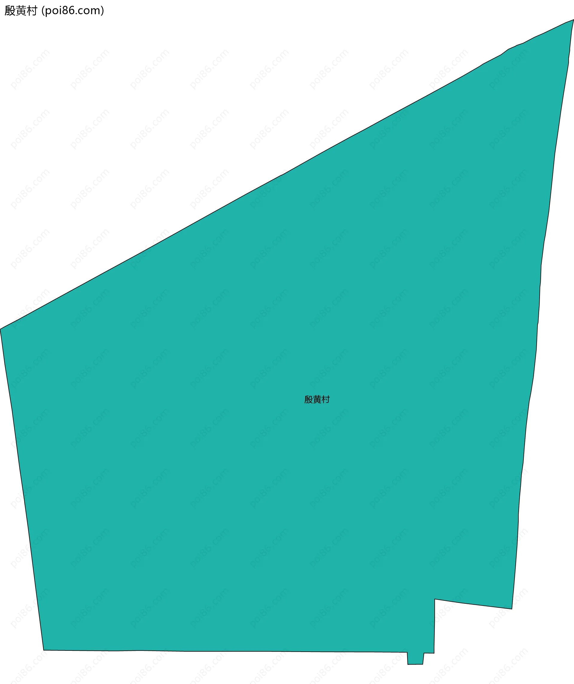 殷黄村边界地图