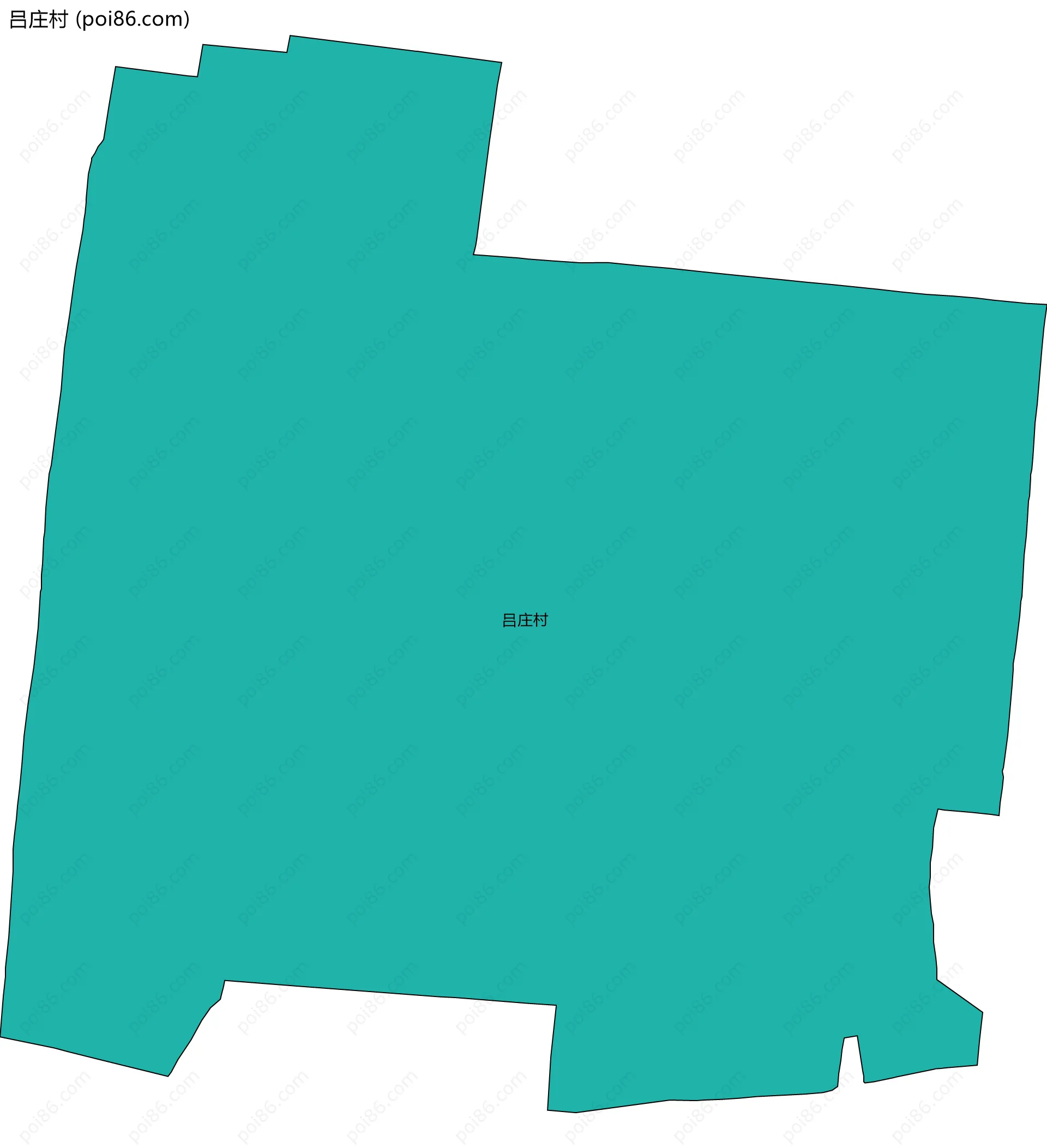 吕庄村边界地图