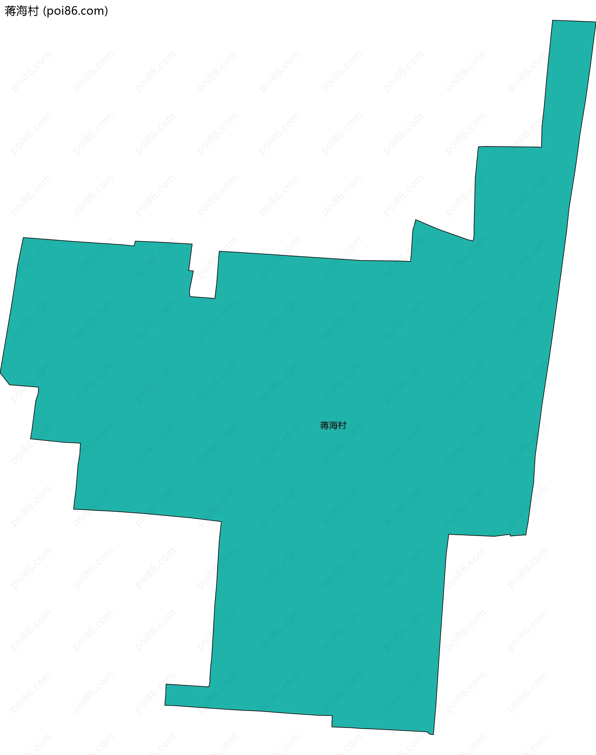 蒋海村边界地图