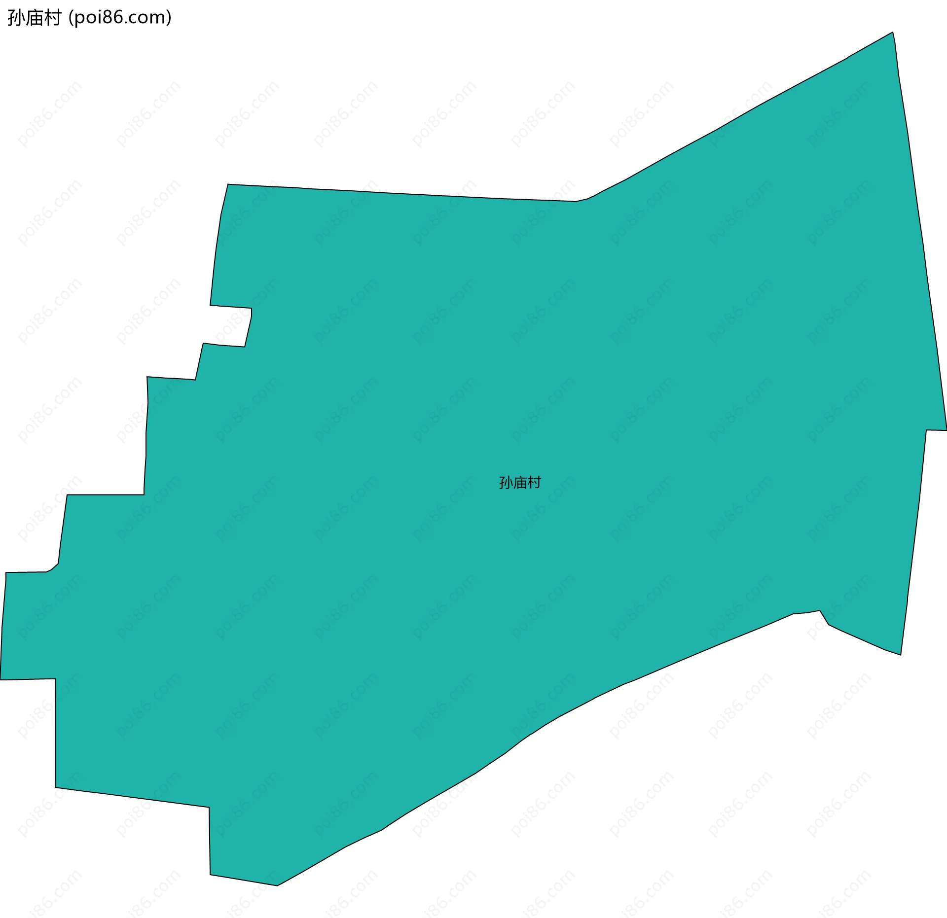 孙庙村边界地图