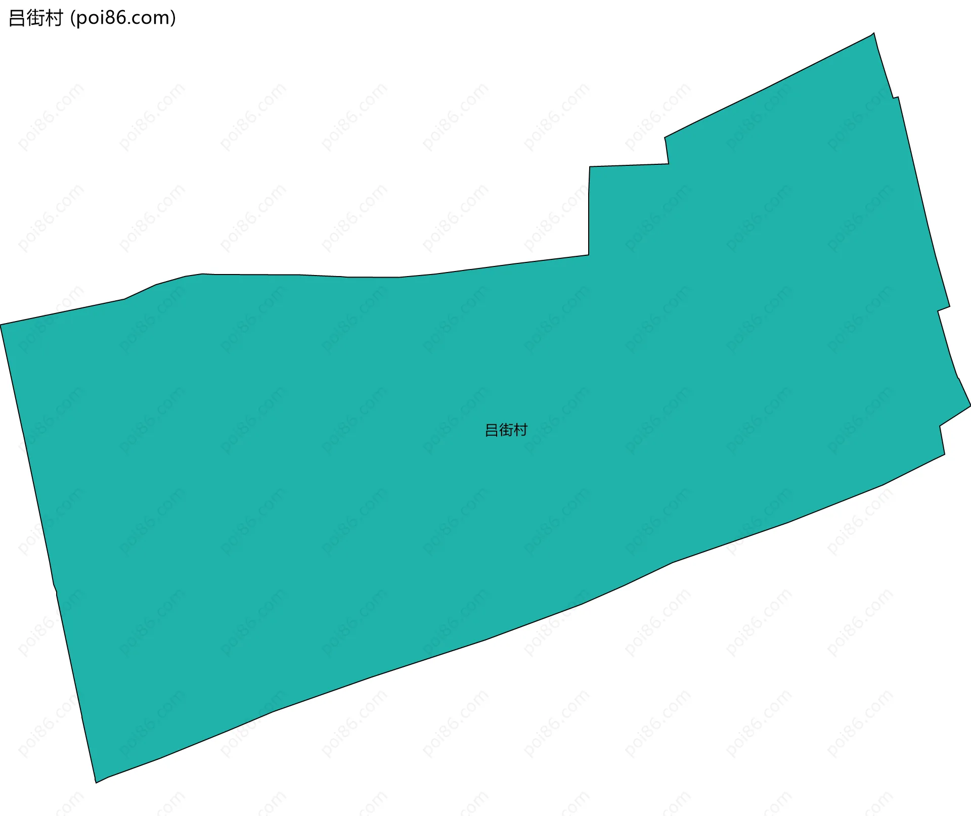 吕街村边界地图