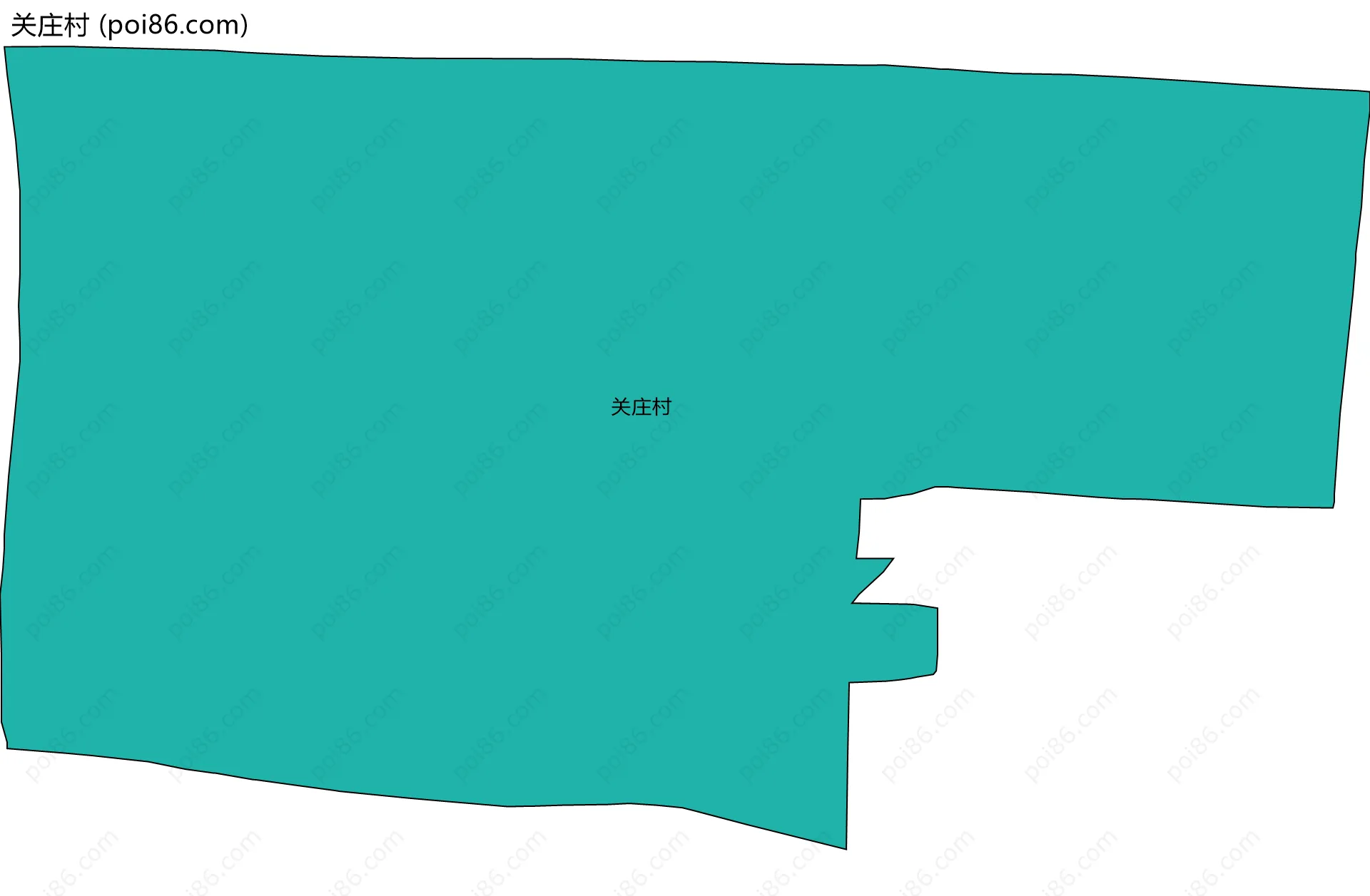 关庄村边界地图