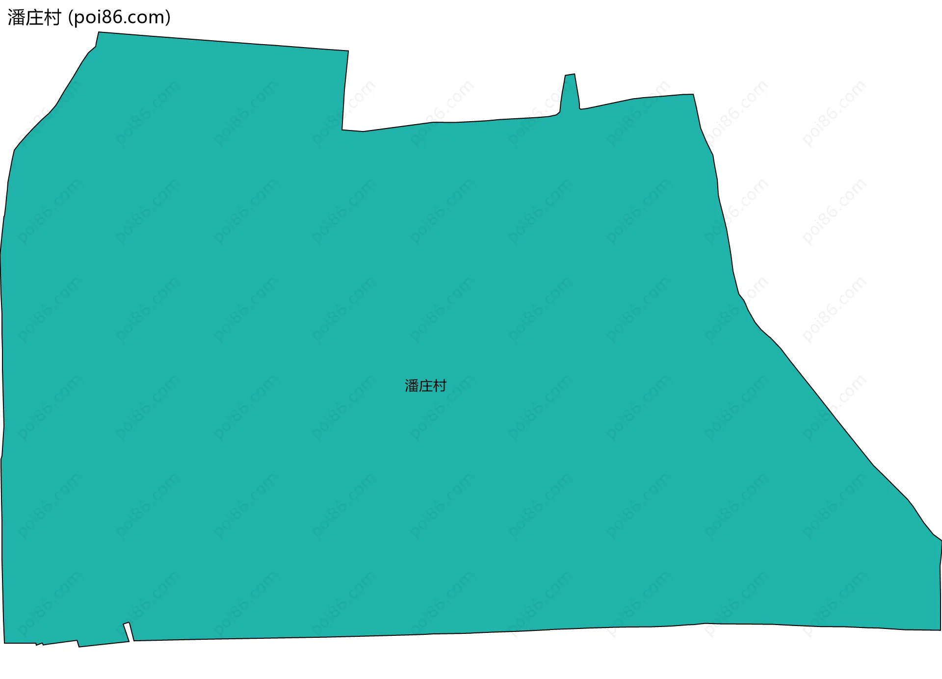 潘庄村边界地图