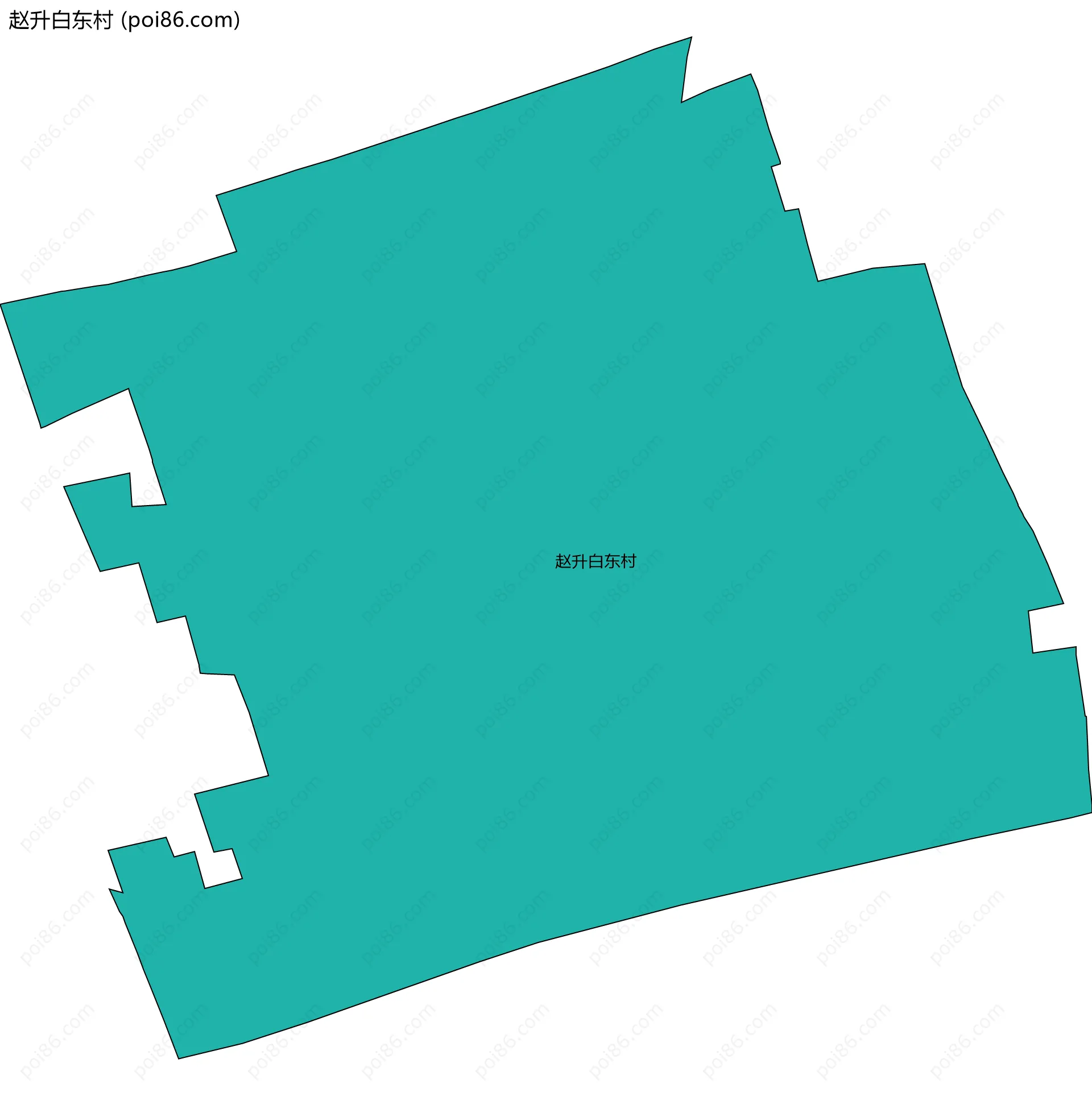 赵升白东村边界地图