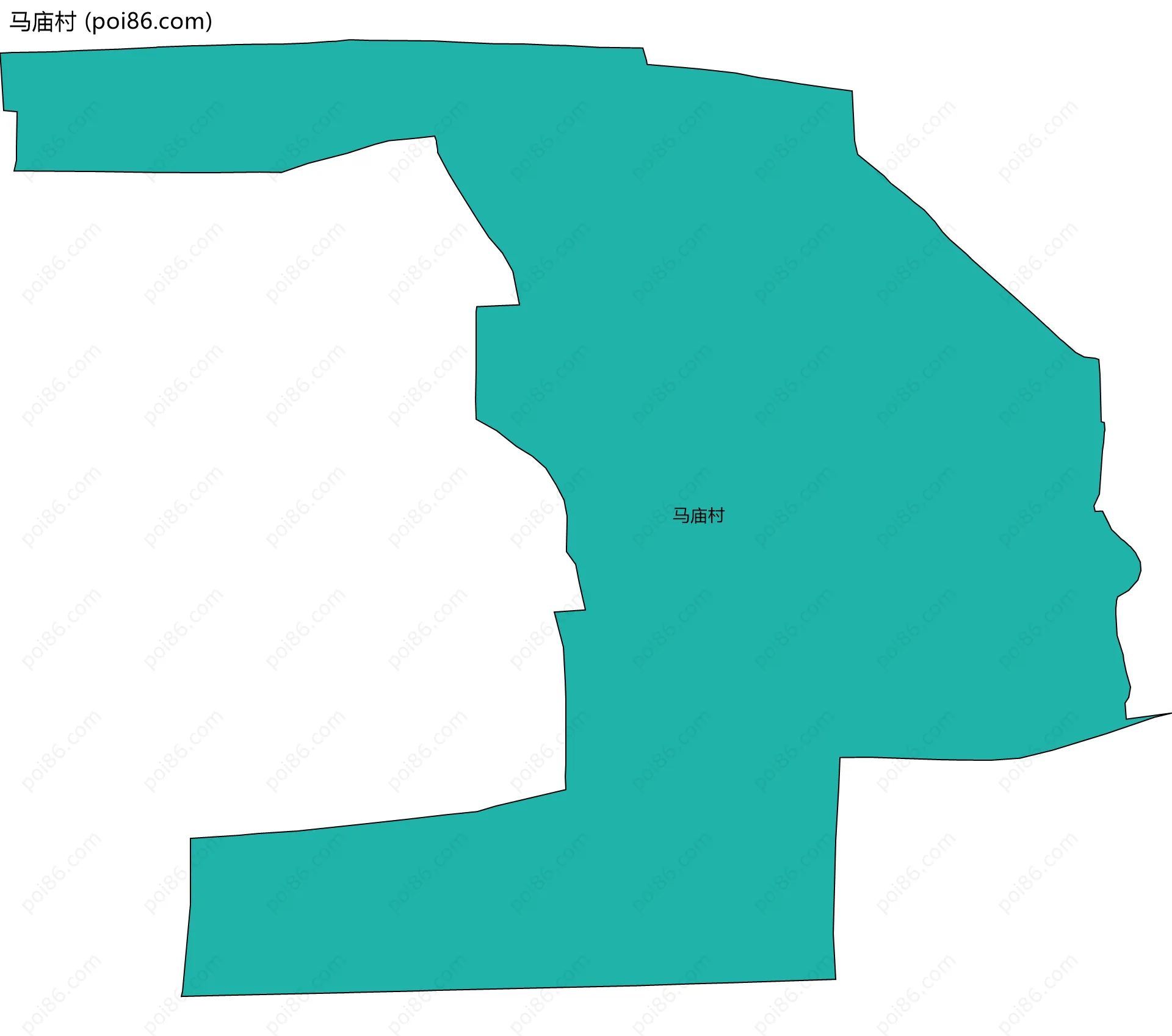 马庙村边界地图