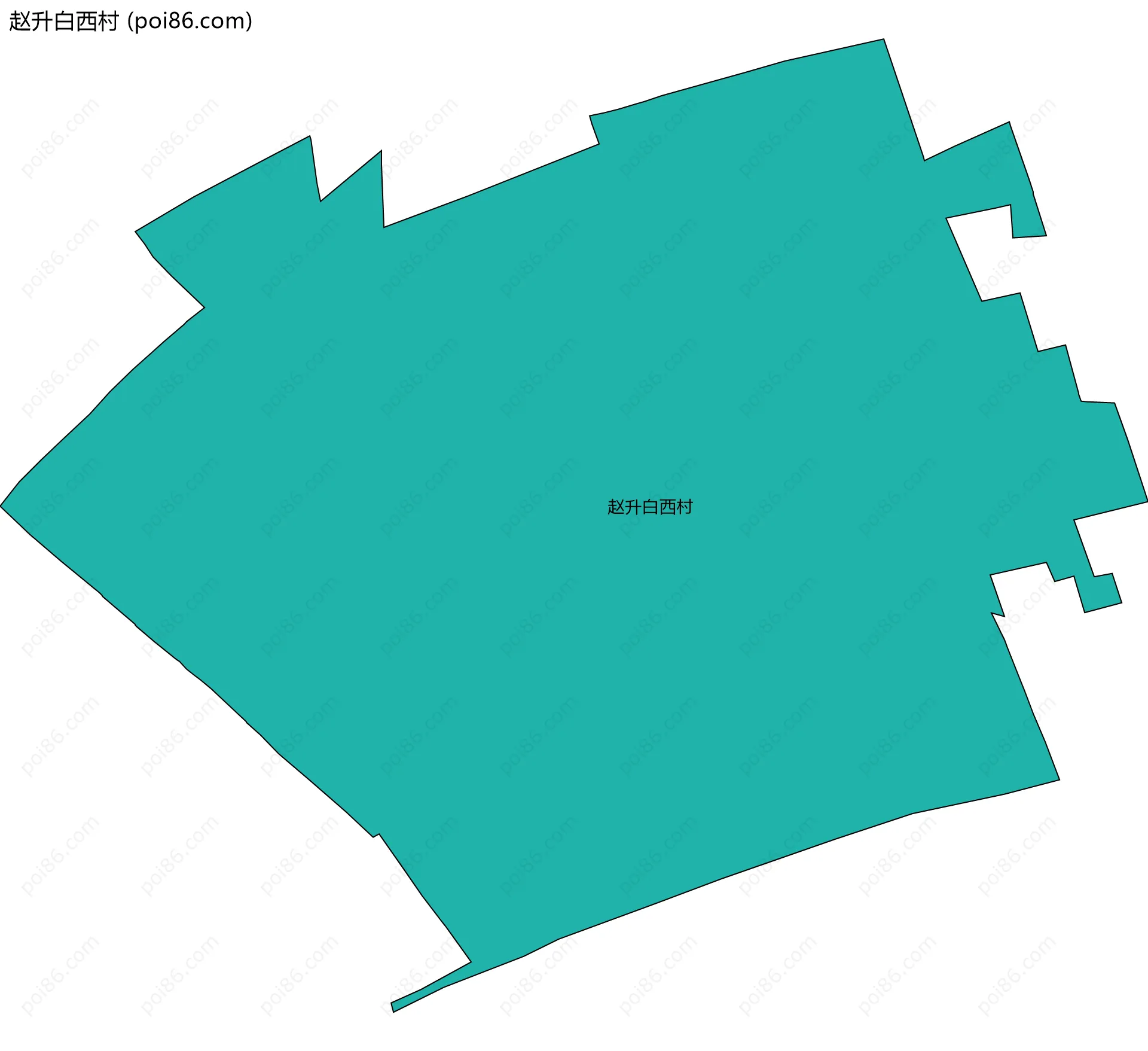 赵升白西村边界地图