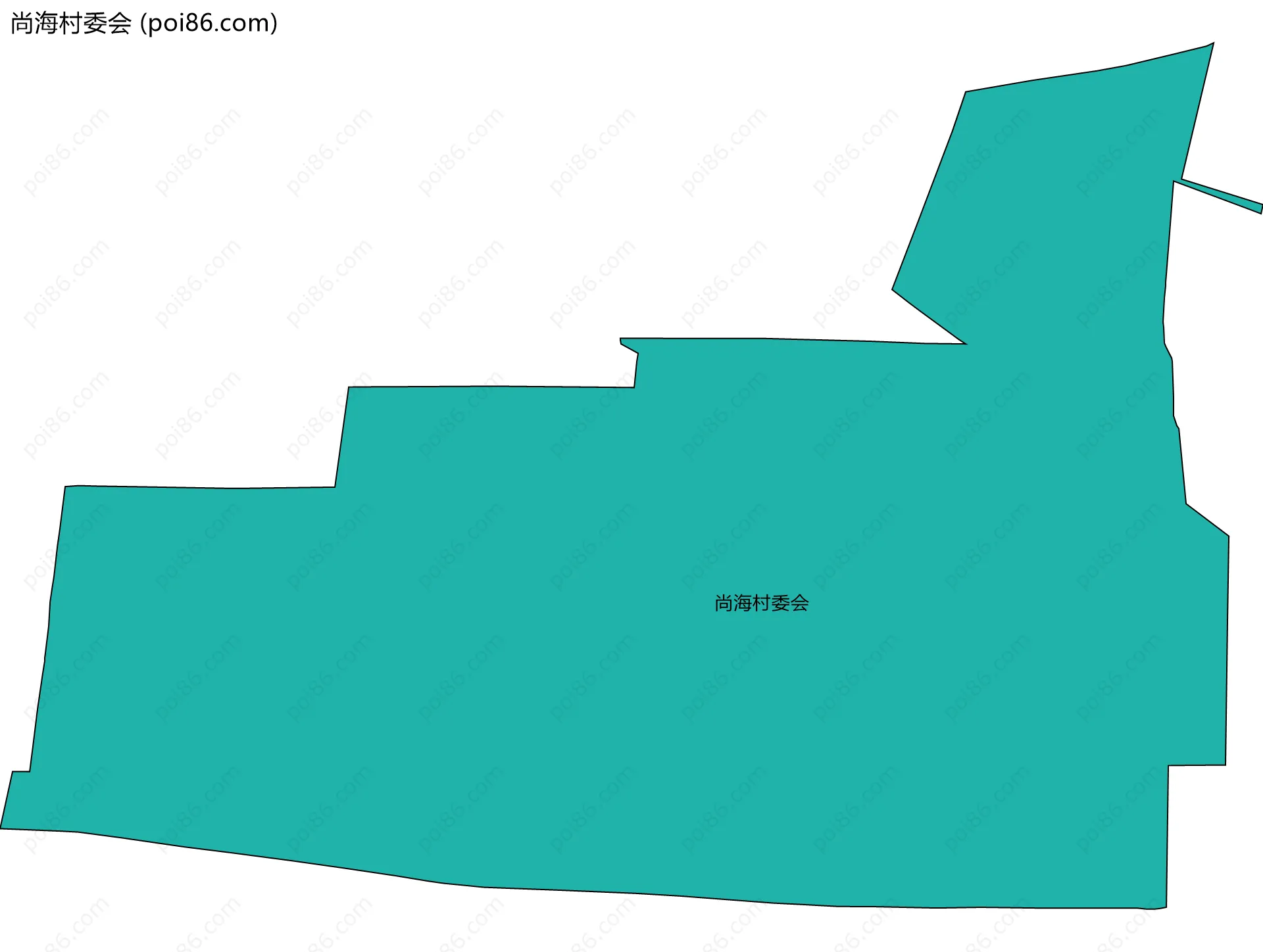 尚海村委会边界地图
