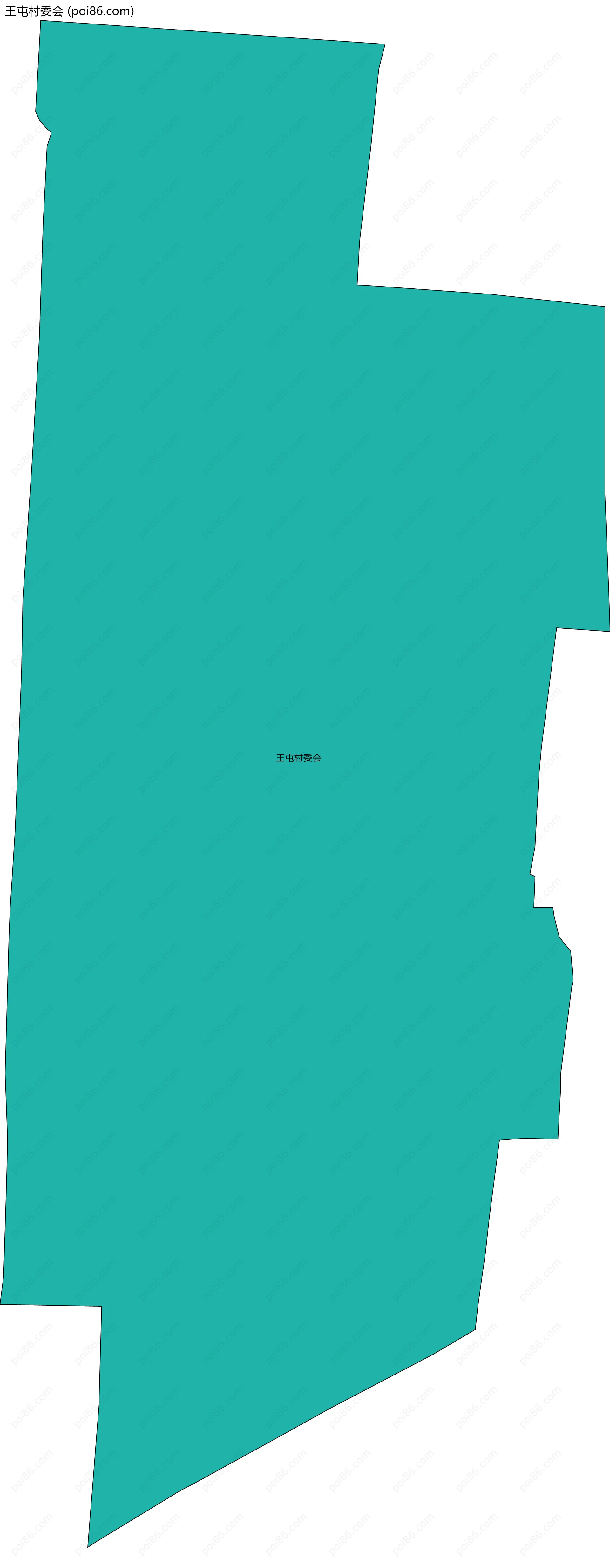 王屯村委会边界地图