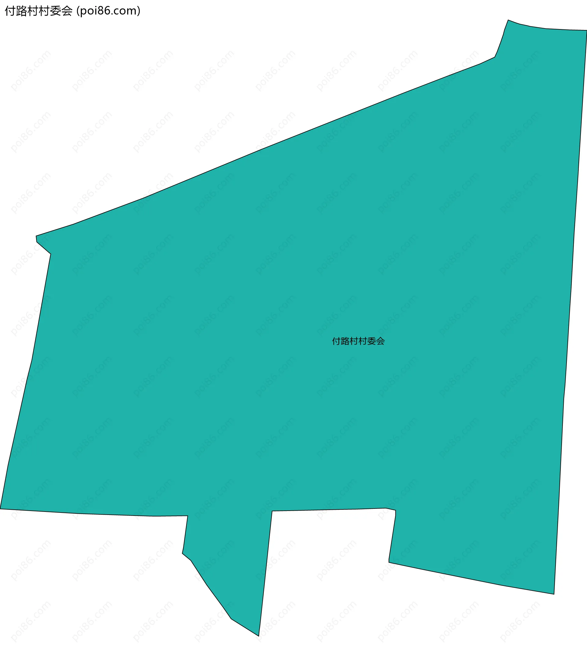 付路村村委会边界地图