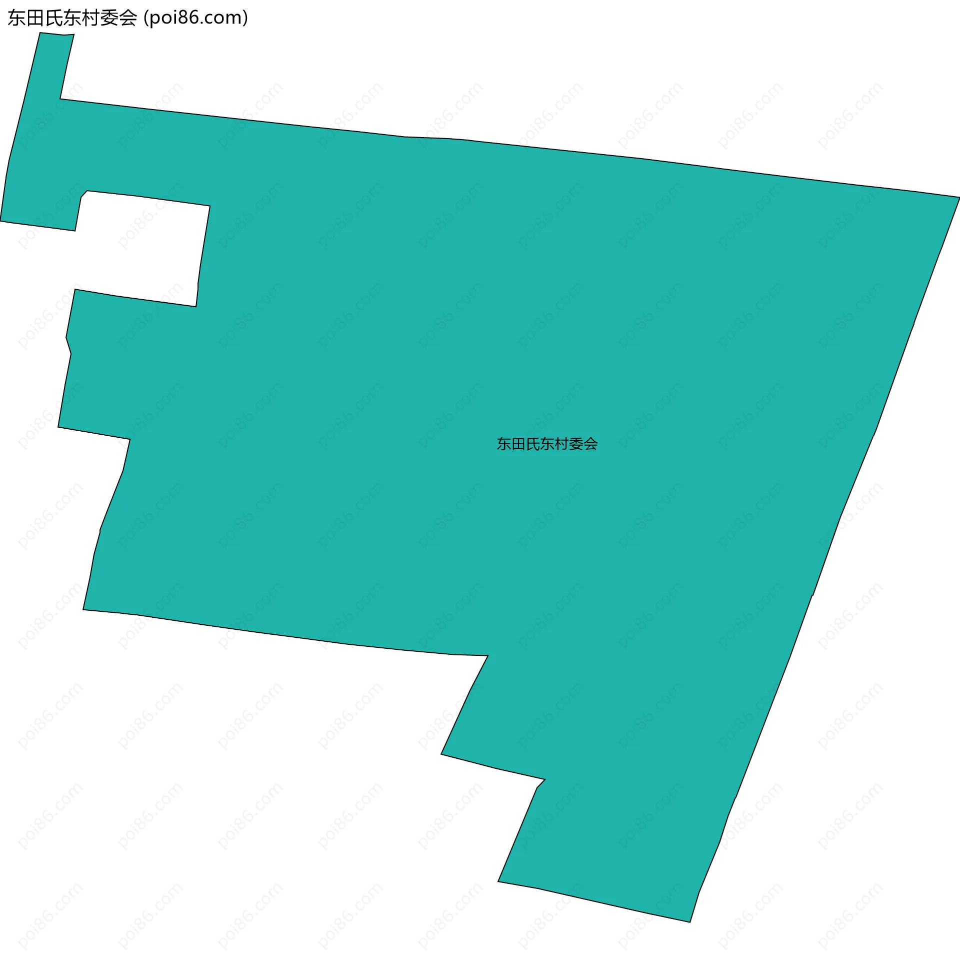 东田氏东村委会边界地图
