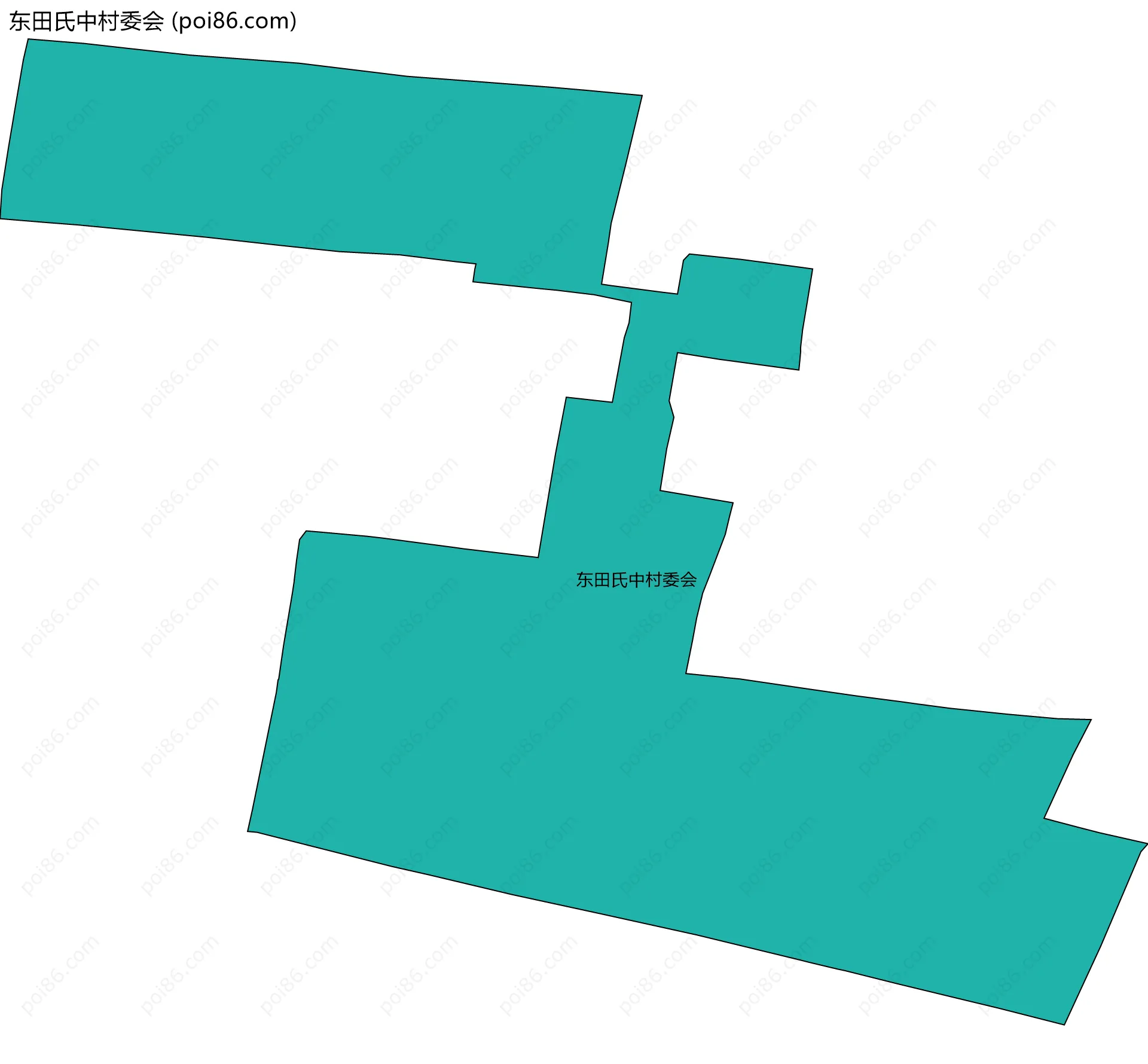 东田氏中村委会边界地图