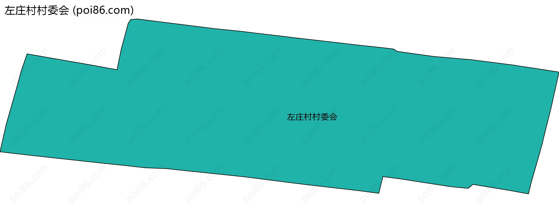 左庄村村委会边界地图