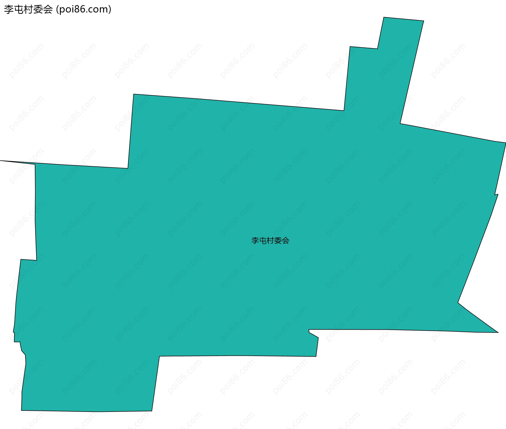 李屯村委会边界地图