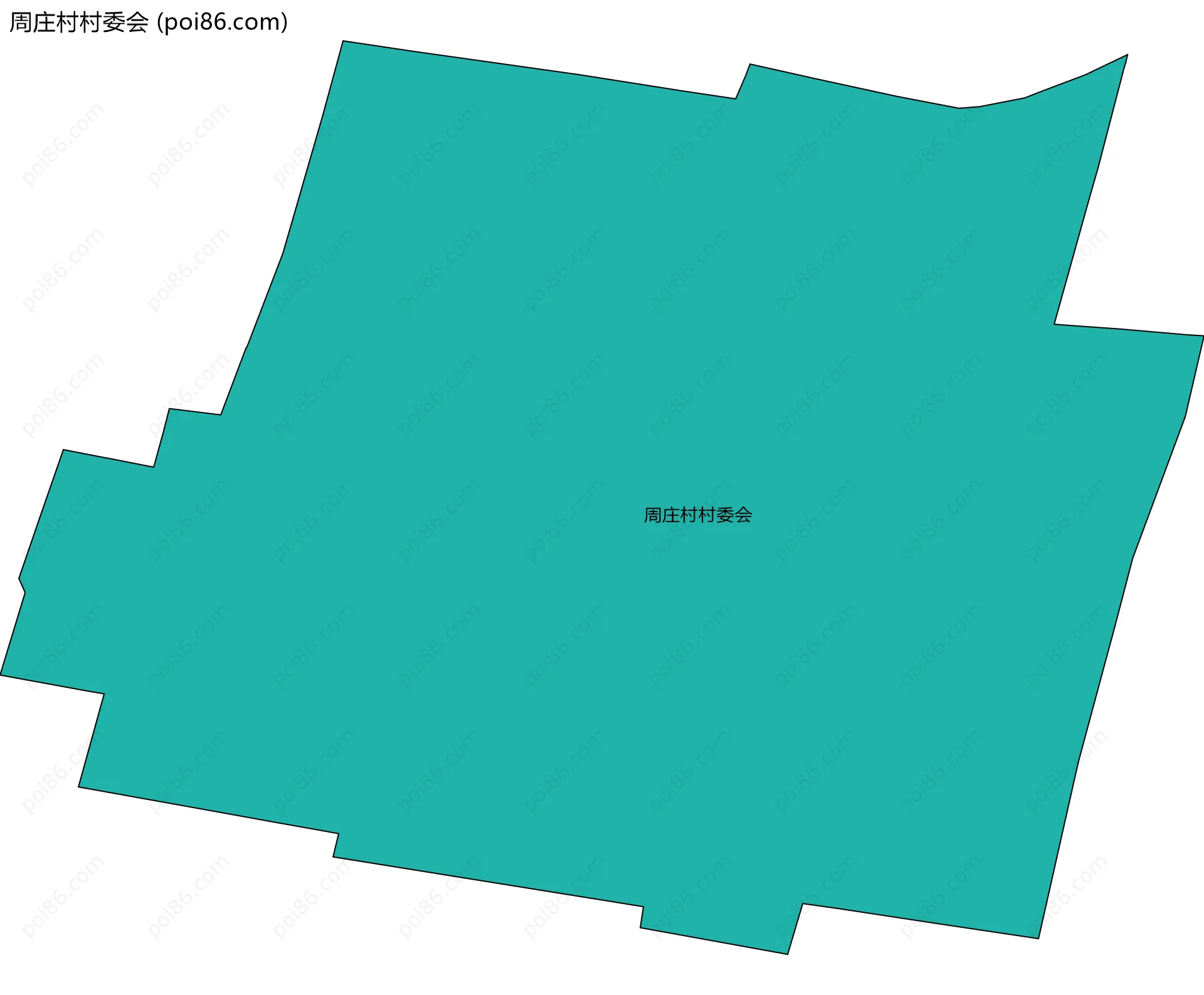 周庄村村委会边界地图
