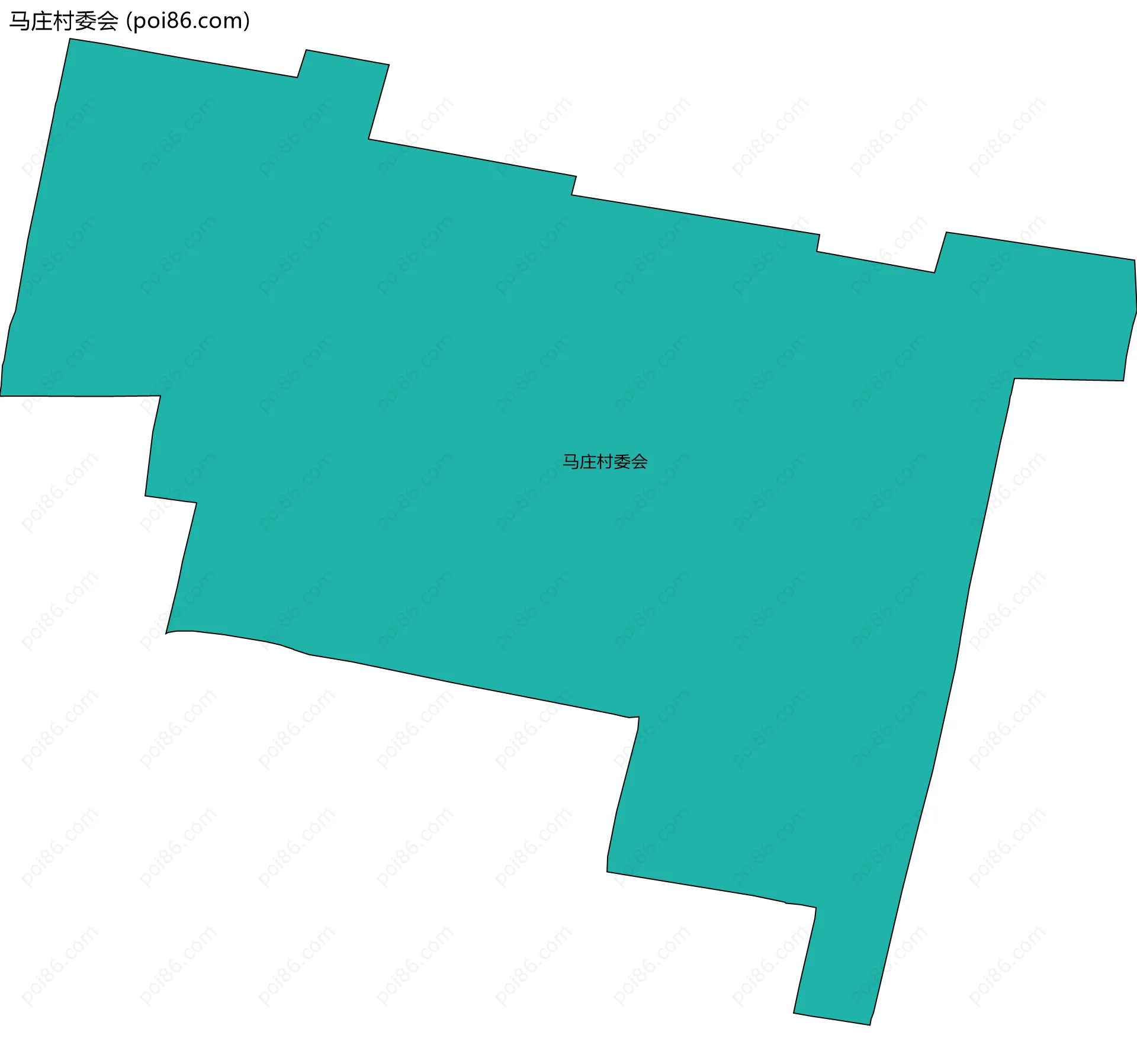 马庄村委会边界地图
