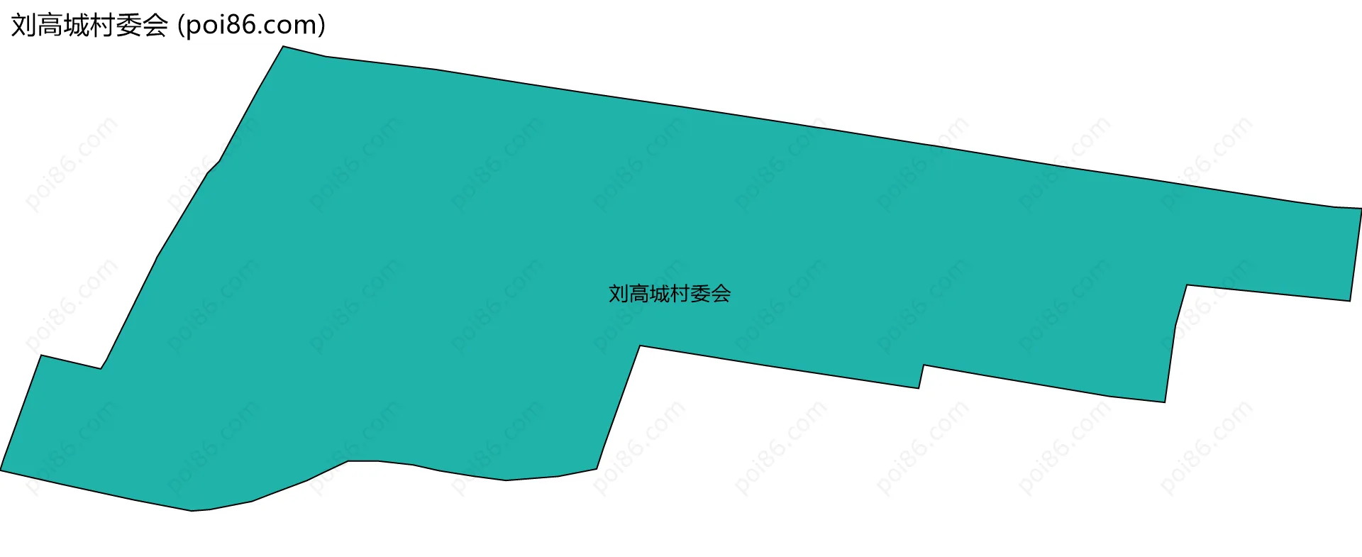 刘高城村委会边界地图