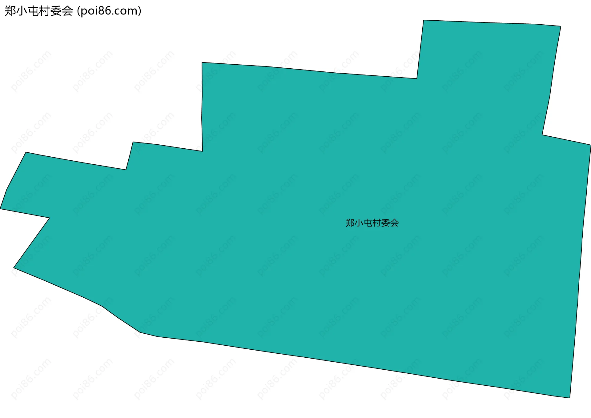郑小屯村委会边界地图