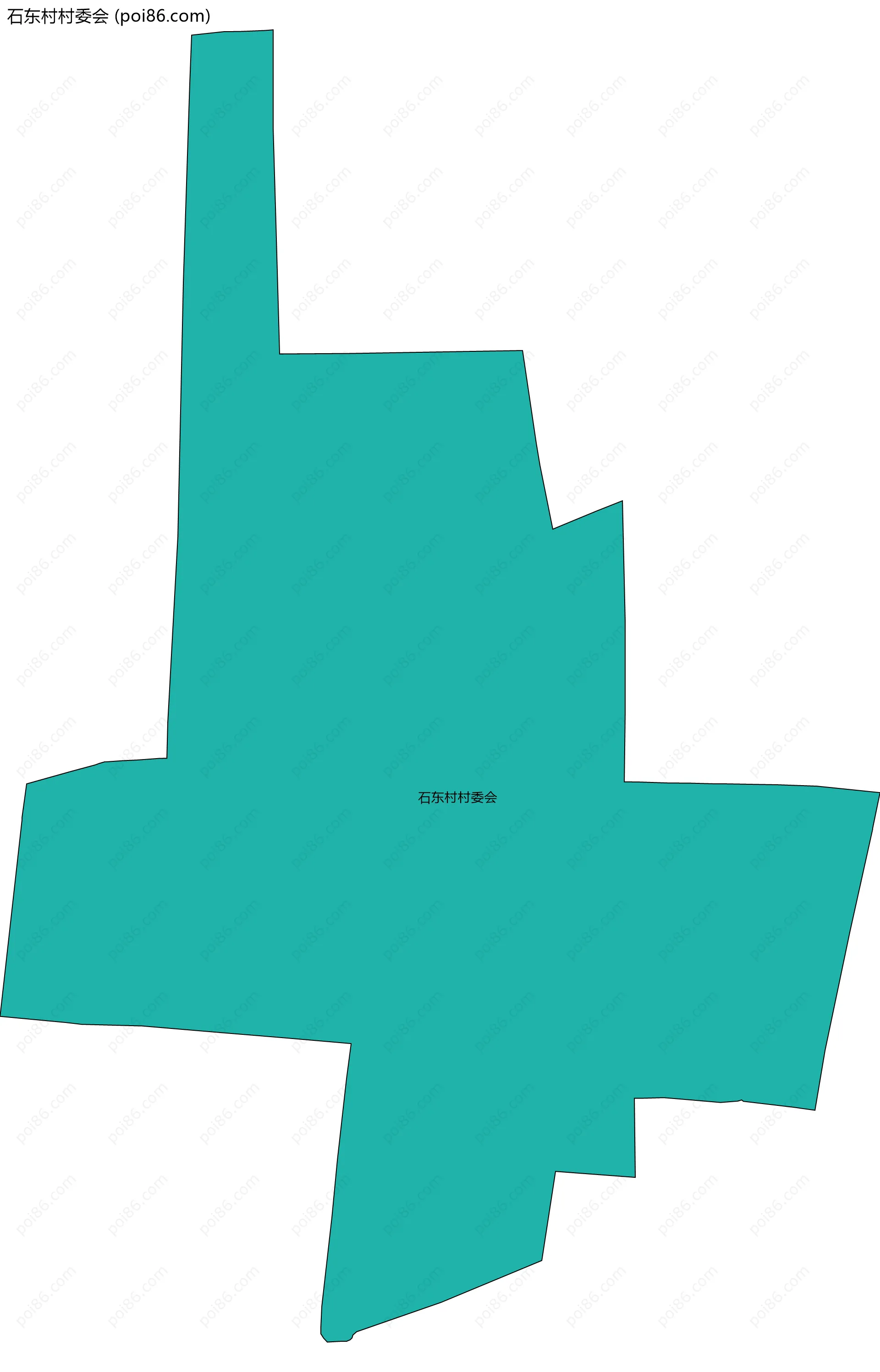 石东村村委会边界地图