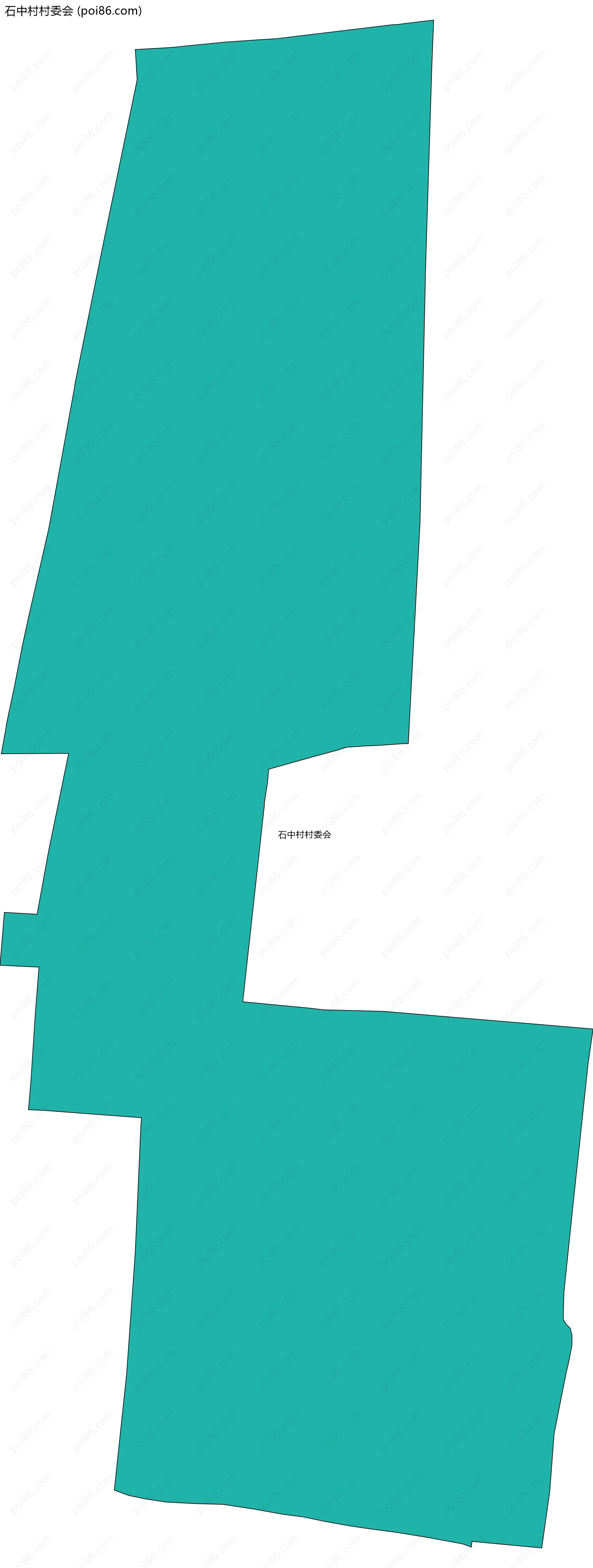 石中村村委会边界地图