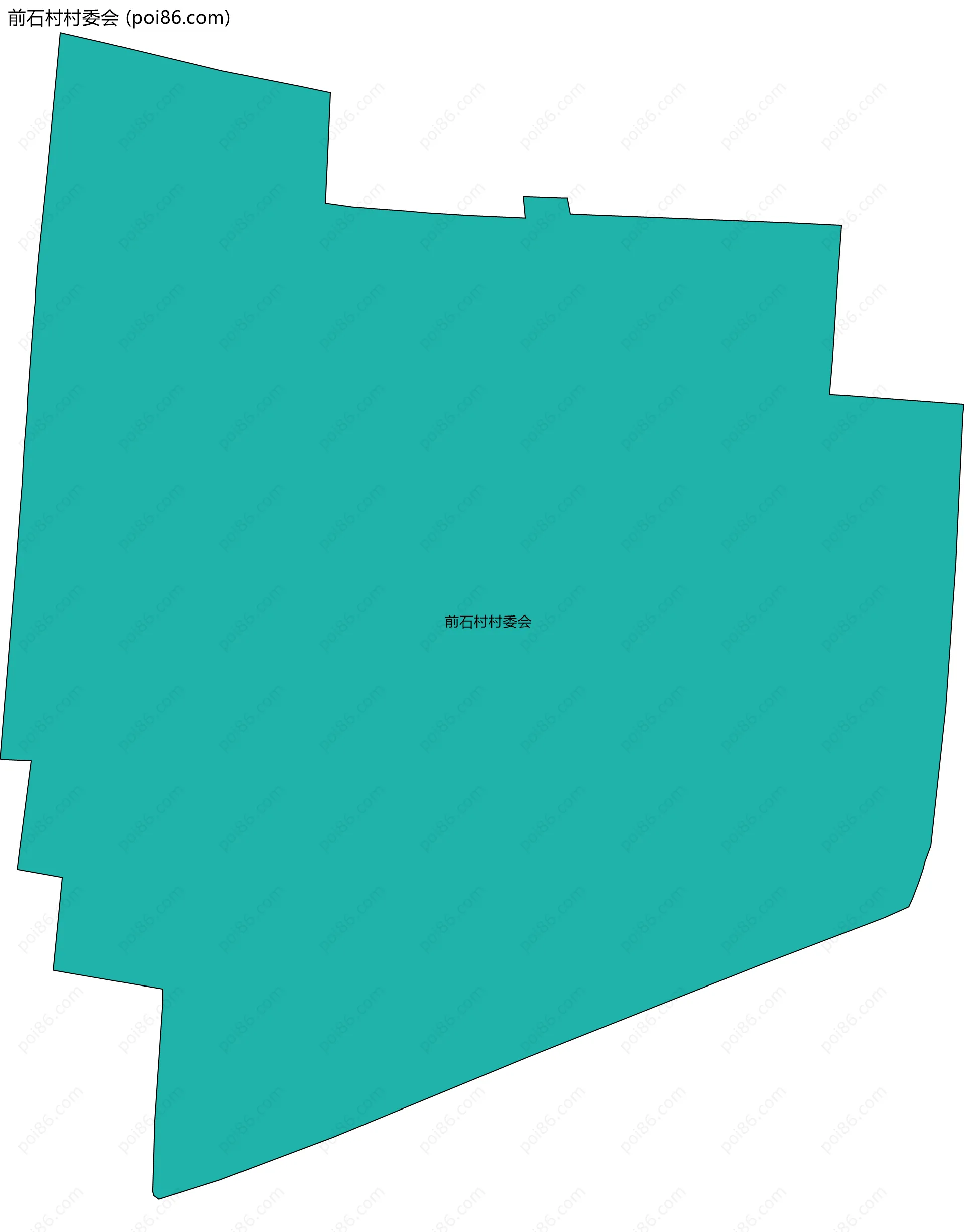 前石村村委会边界地图