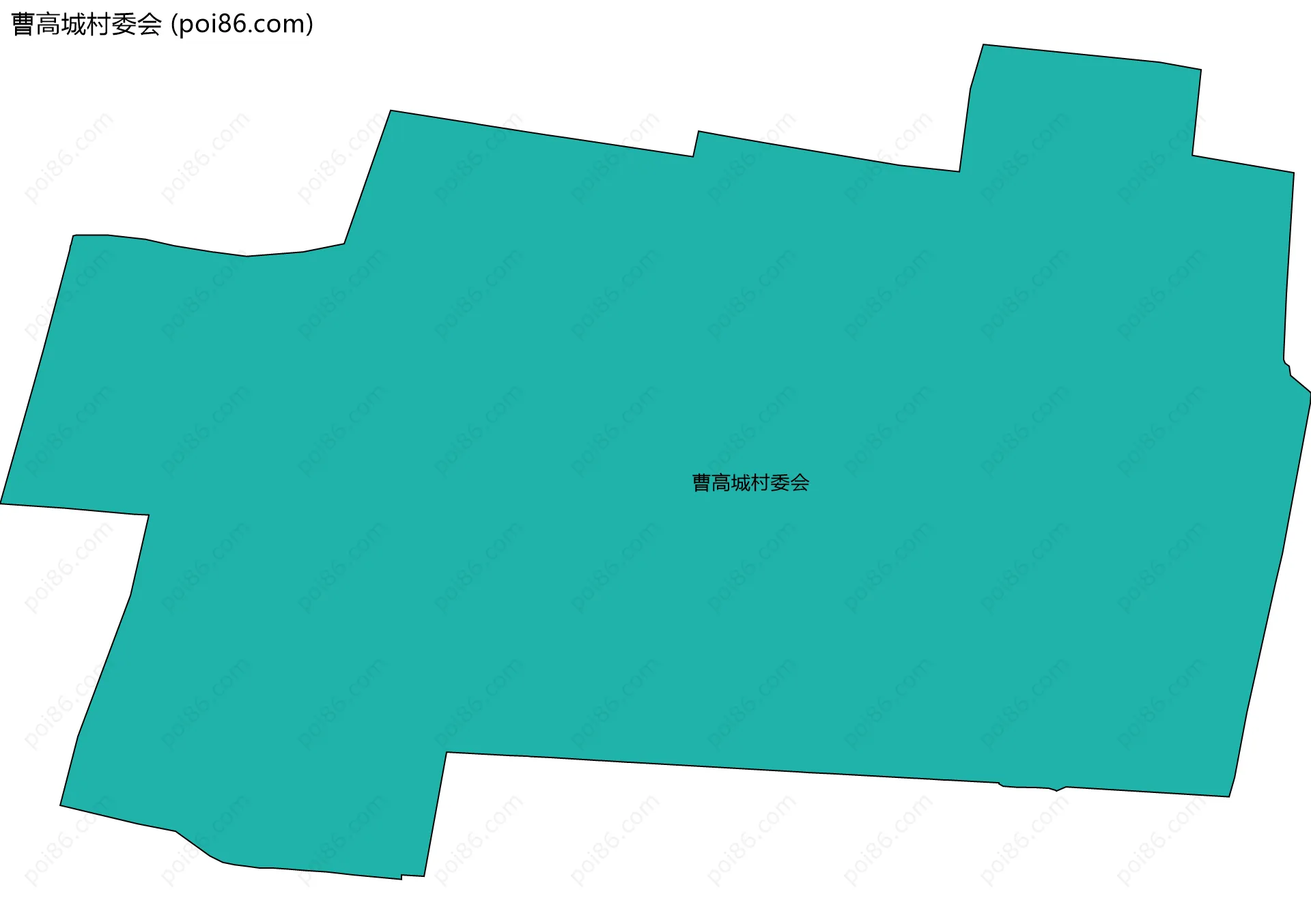 曹高城村委会边界地图