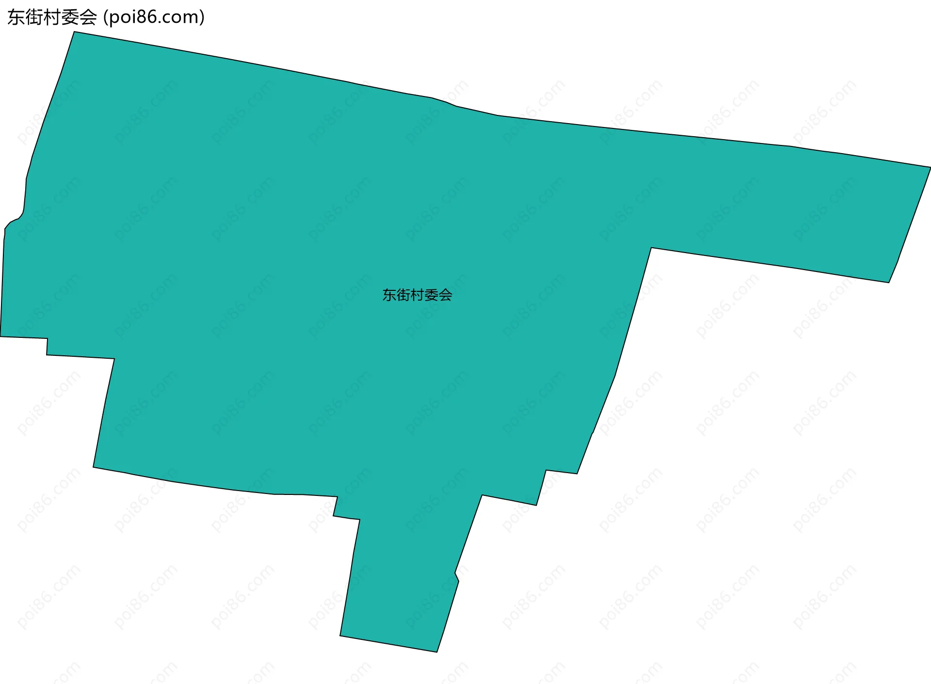 东街村委会边界地图