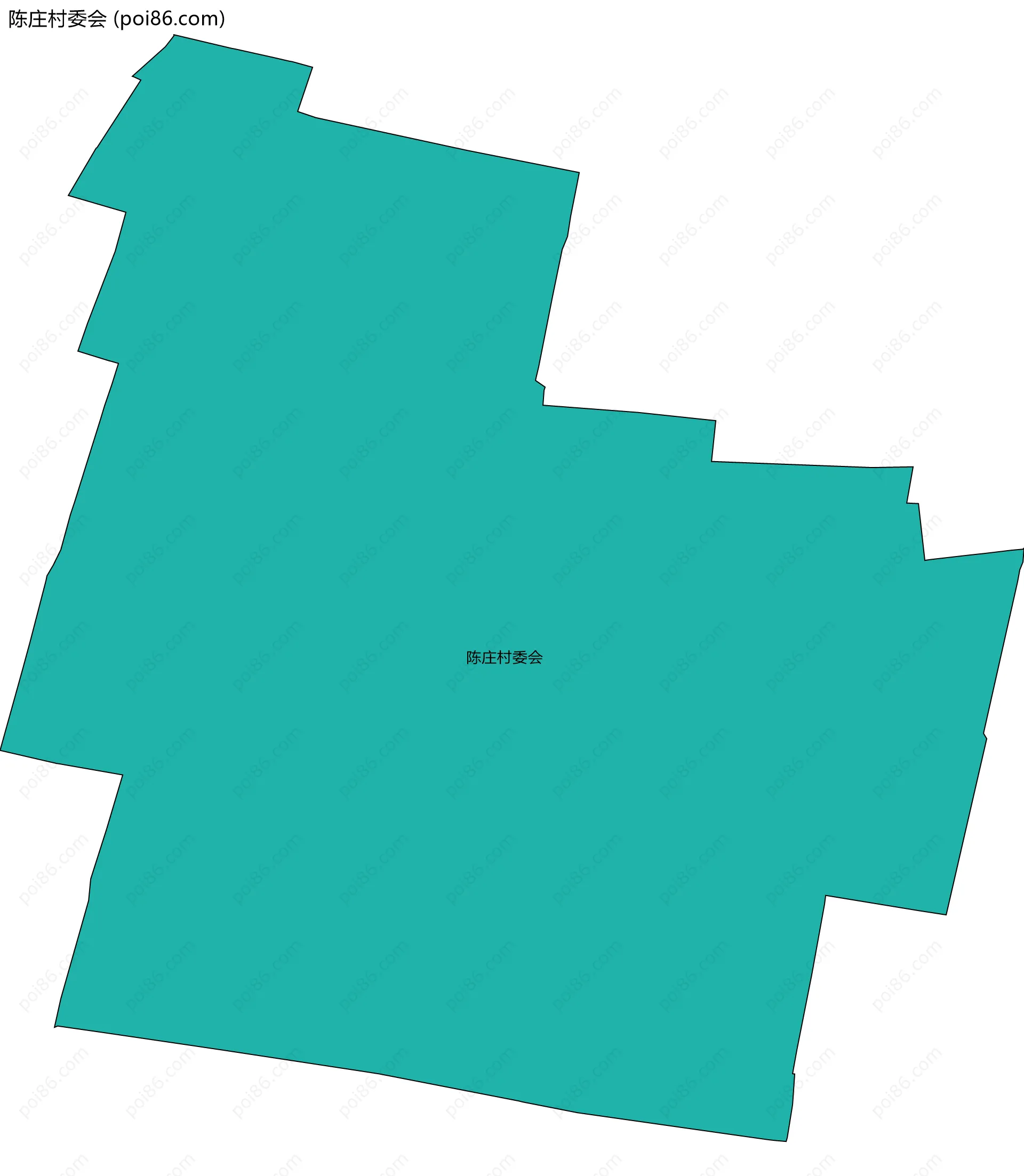 陈庄村委会边界地图