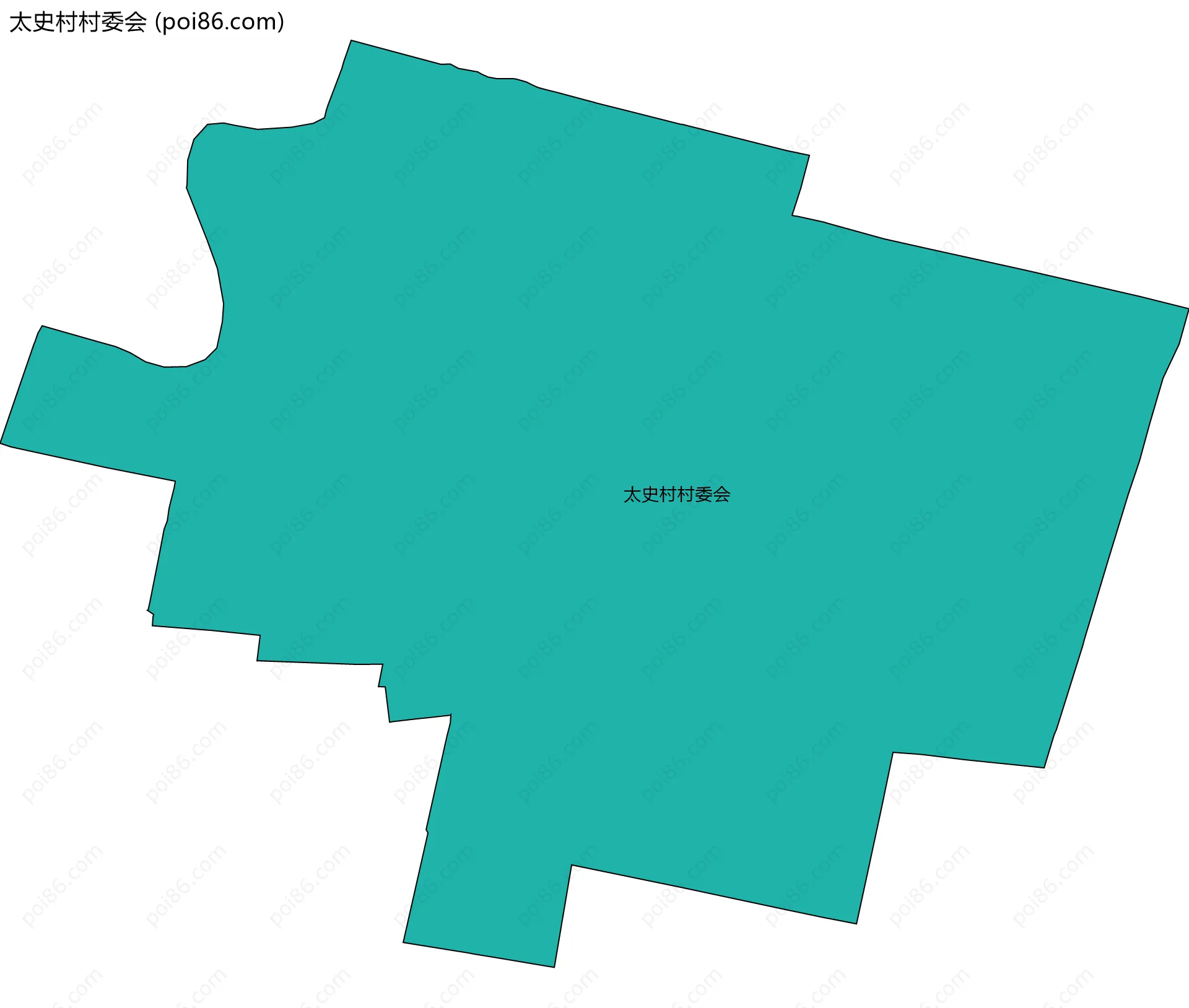太史村村委会边界地图