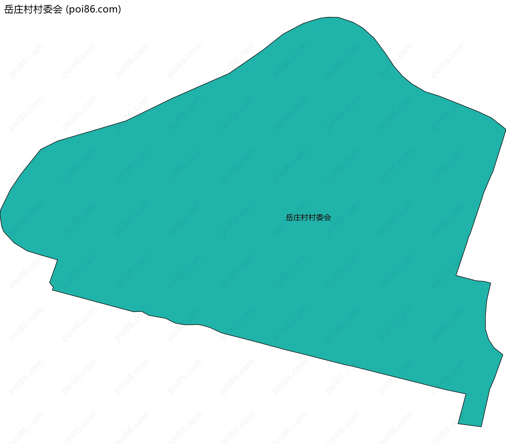 岳庄村村委会边界地图