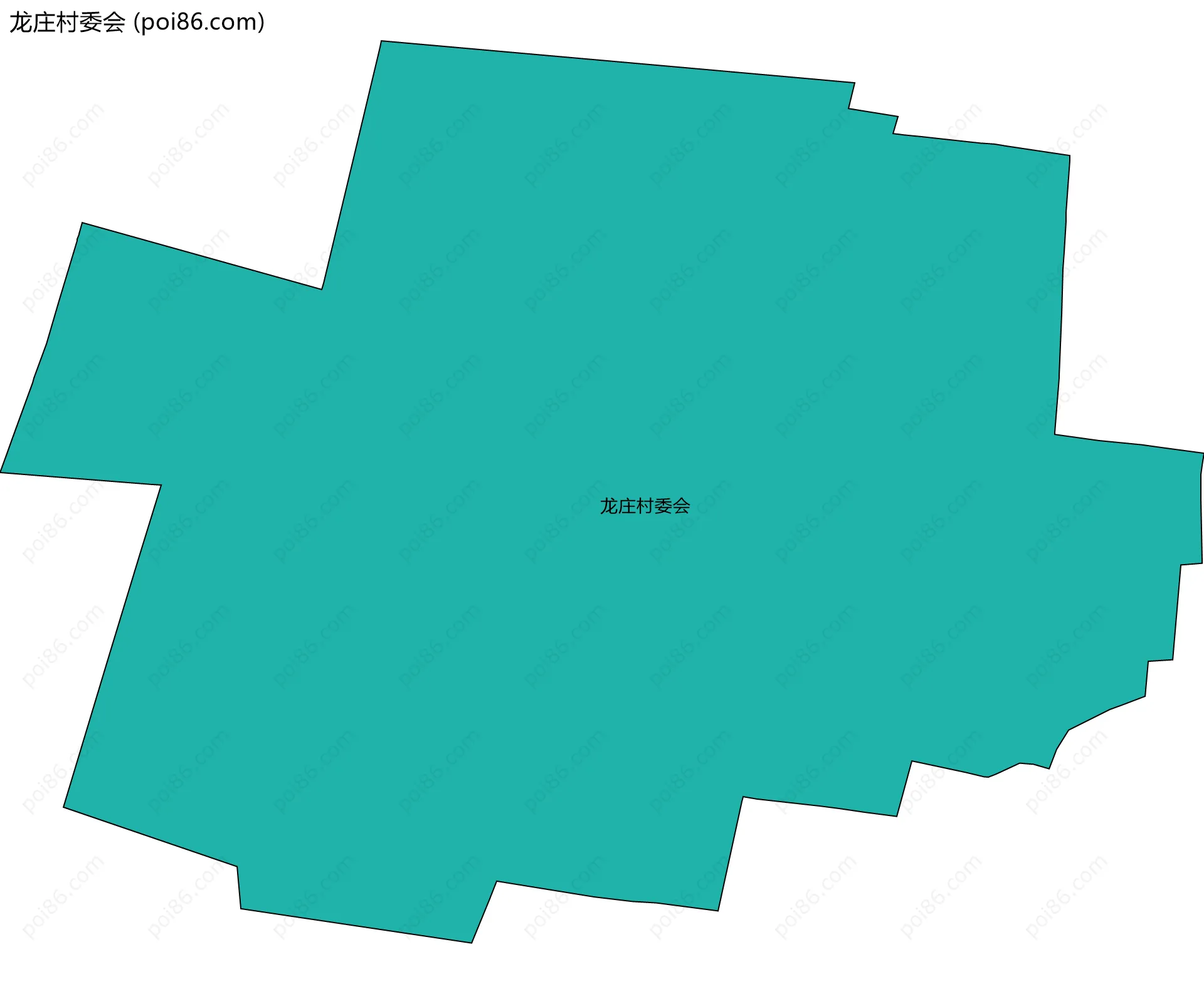 龙庄村委会边界地图