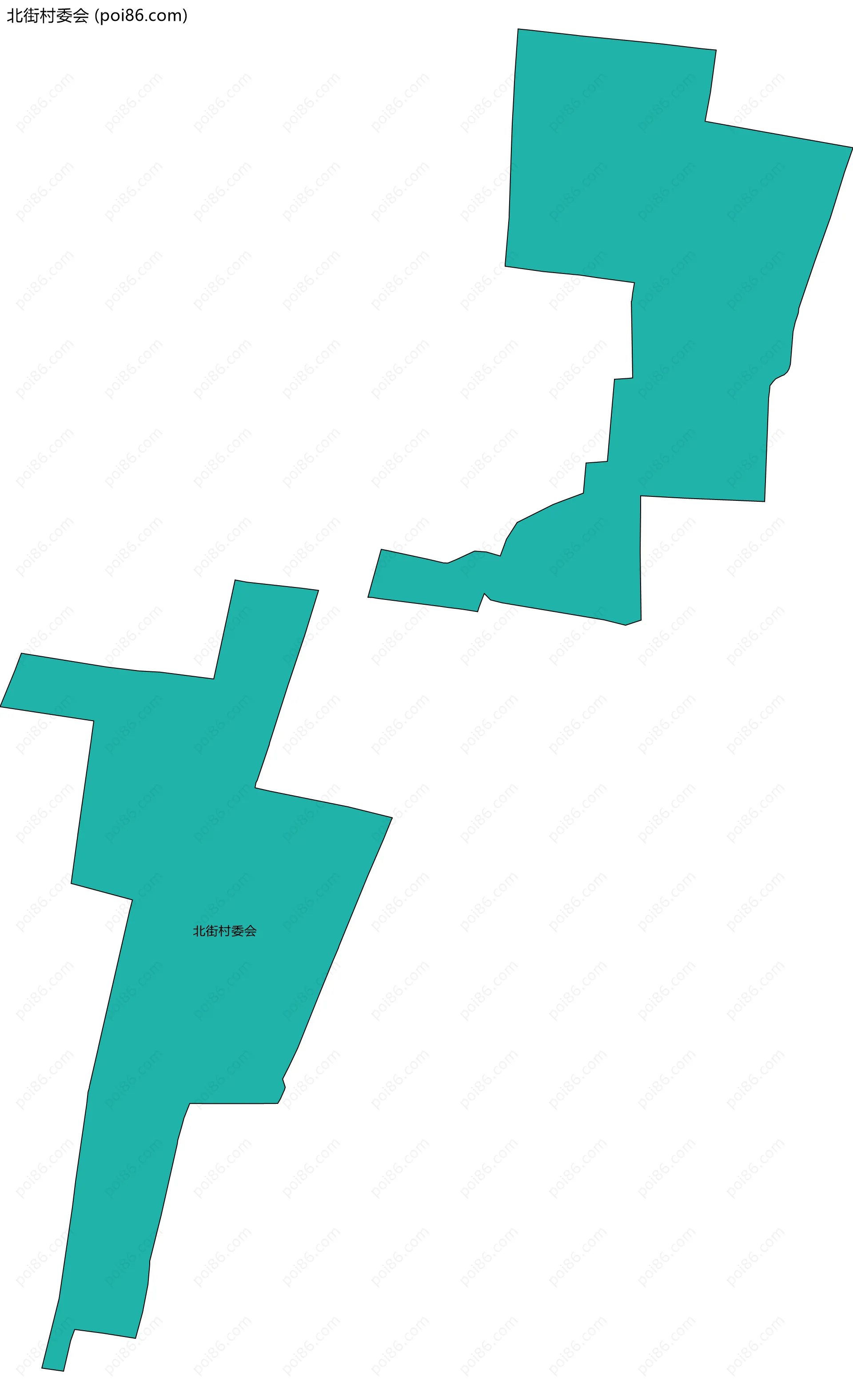 北街村委会边界地图