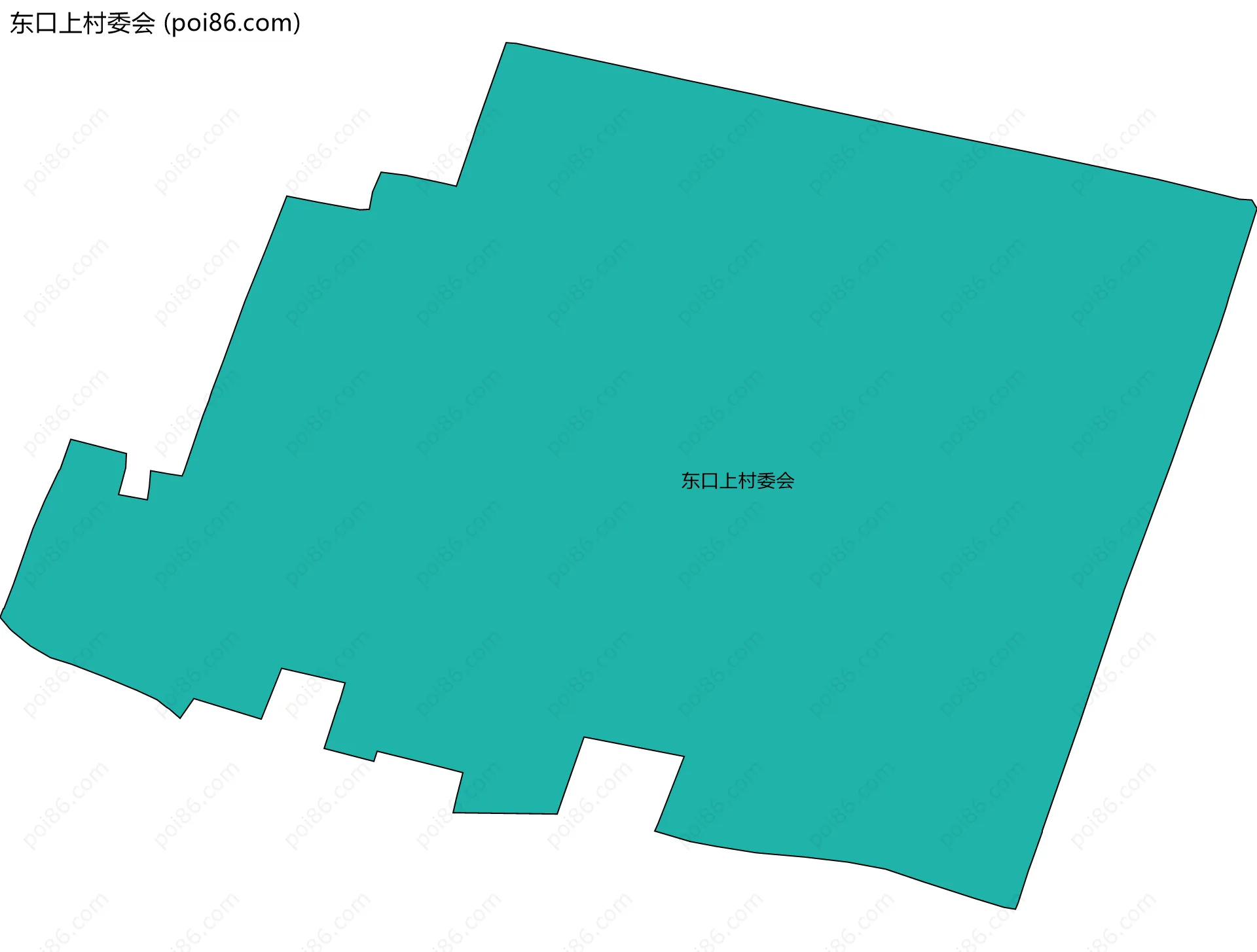 东口上村委会边界地图