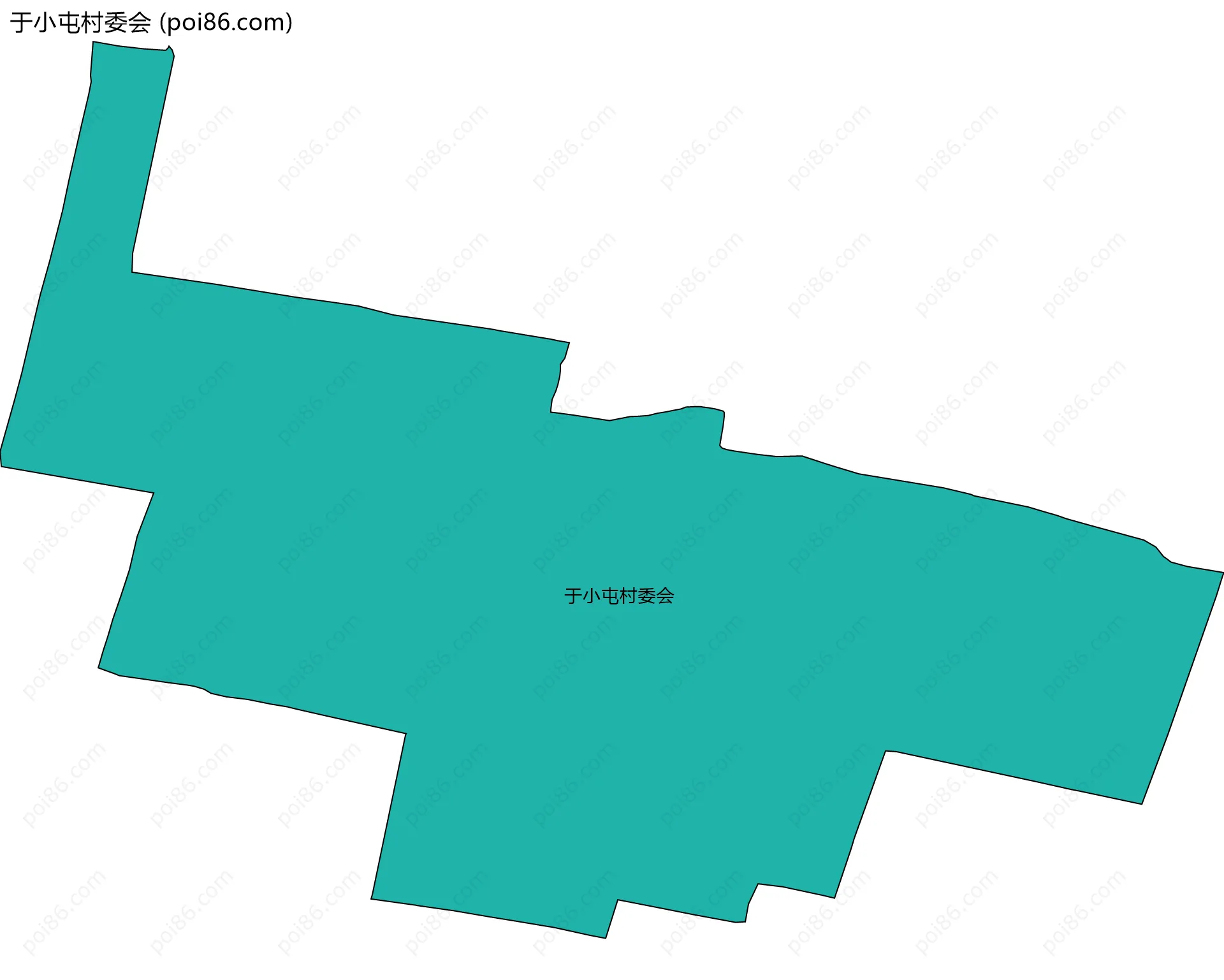 于小屯村委会边界地图