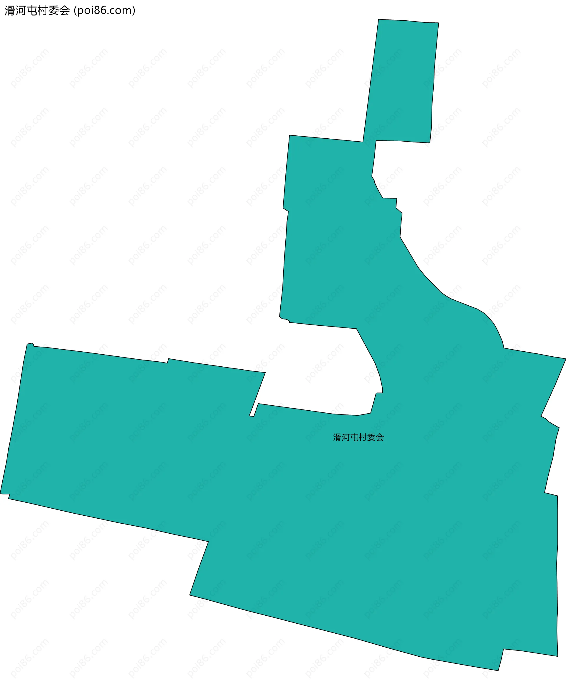 滑河屯村委会边界地图