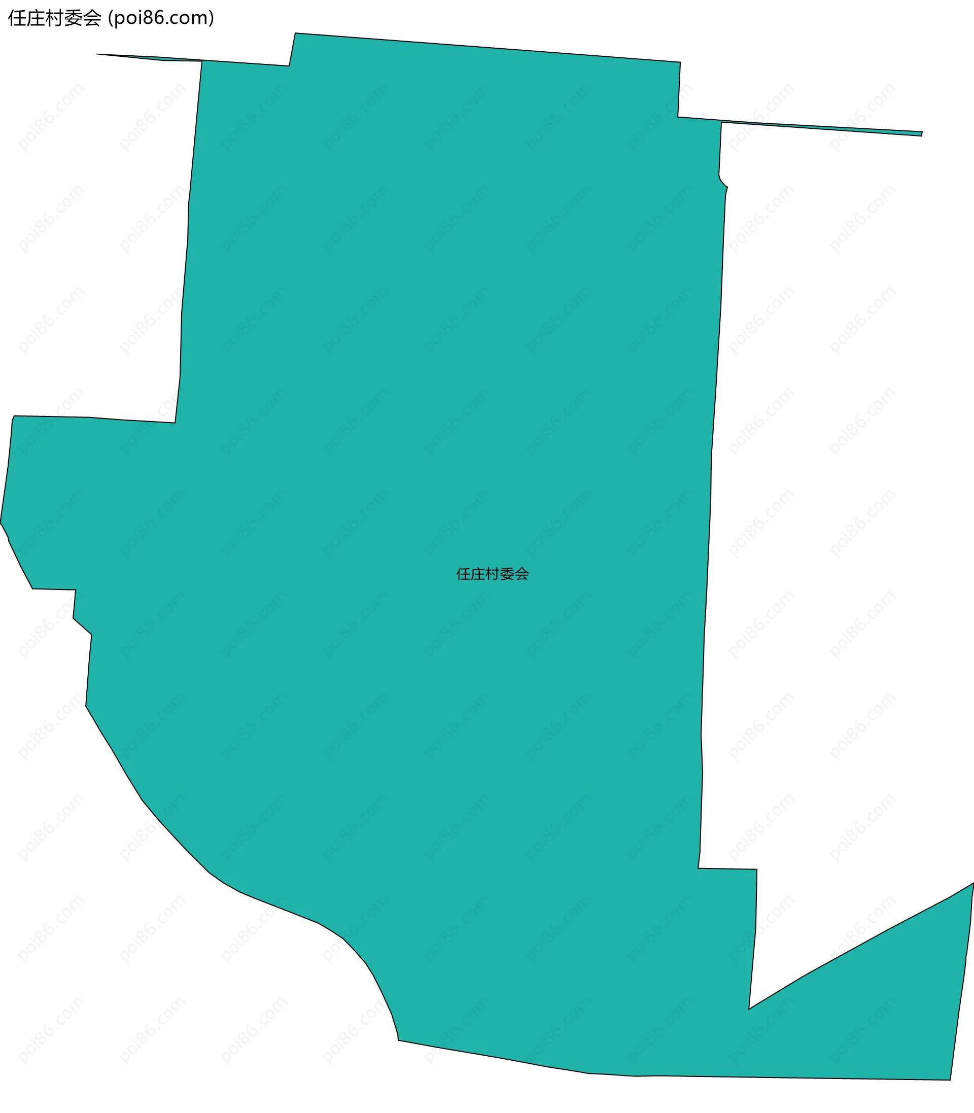 任庄村委会边界地图