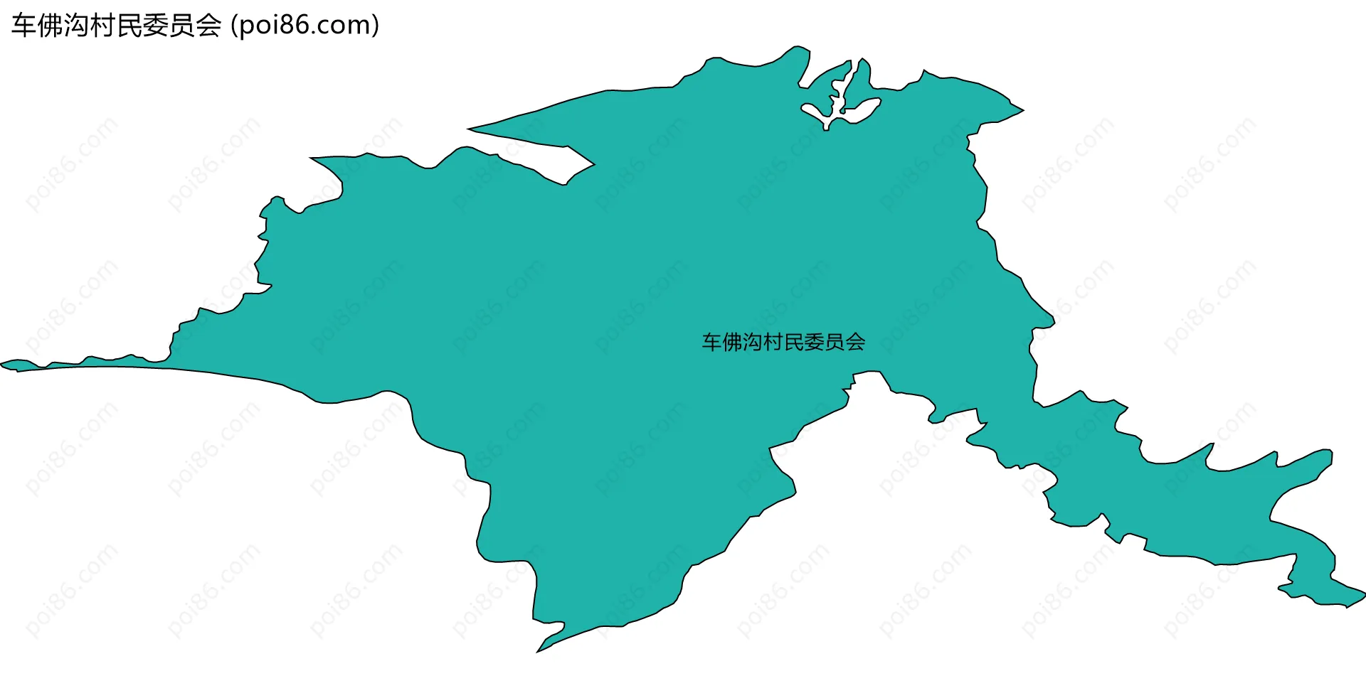 车佛沟村民委员会边界地图