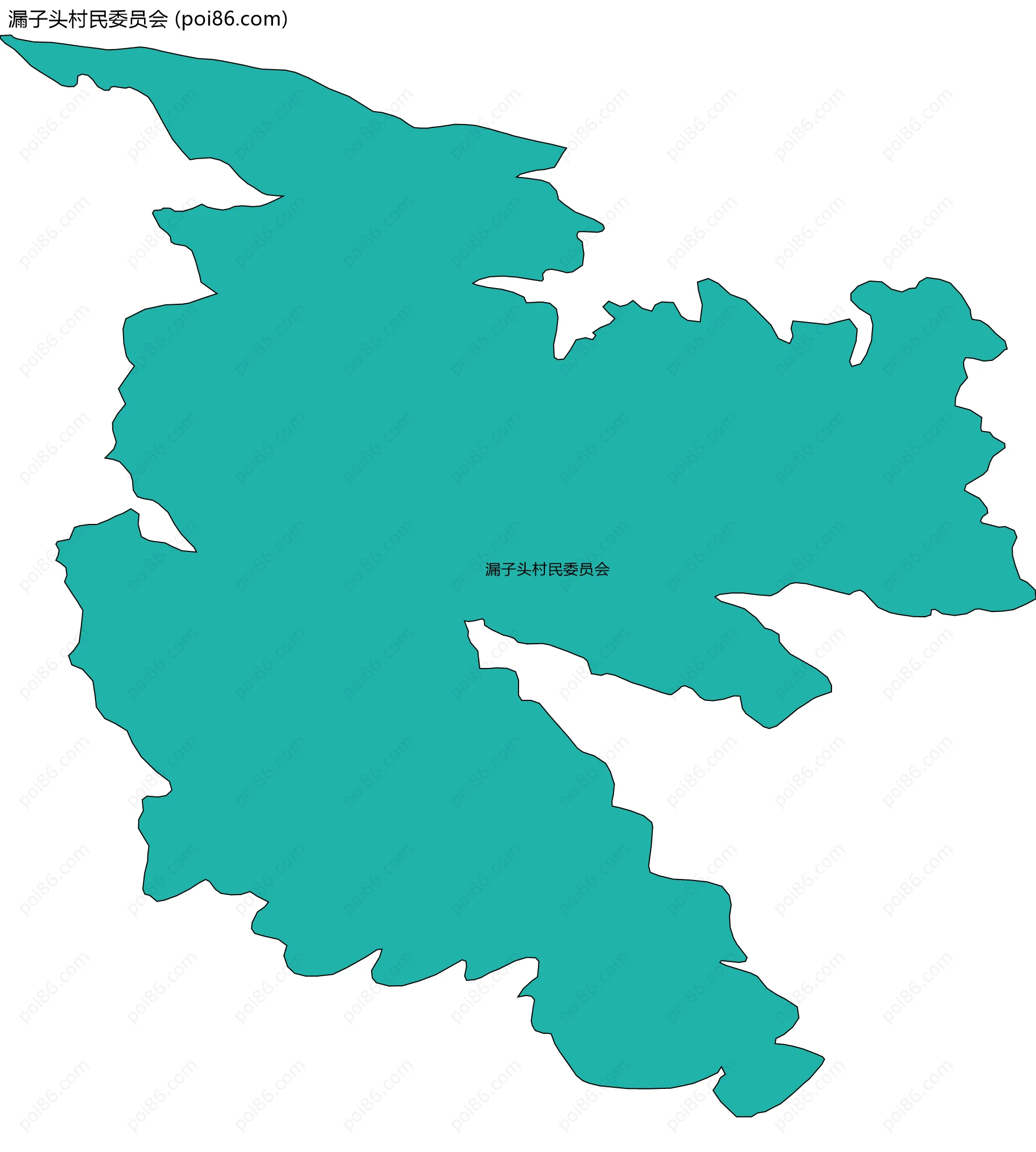 漏子头村民委员会边界地图