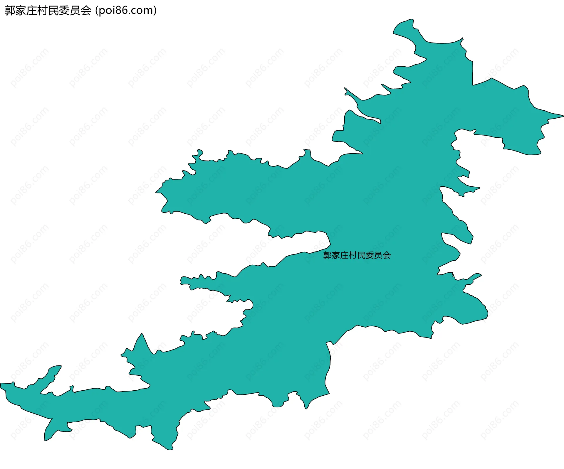 郭家庄村民委员会边界地图