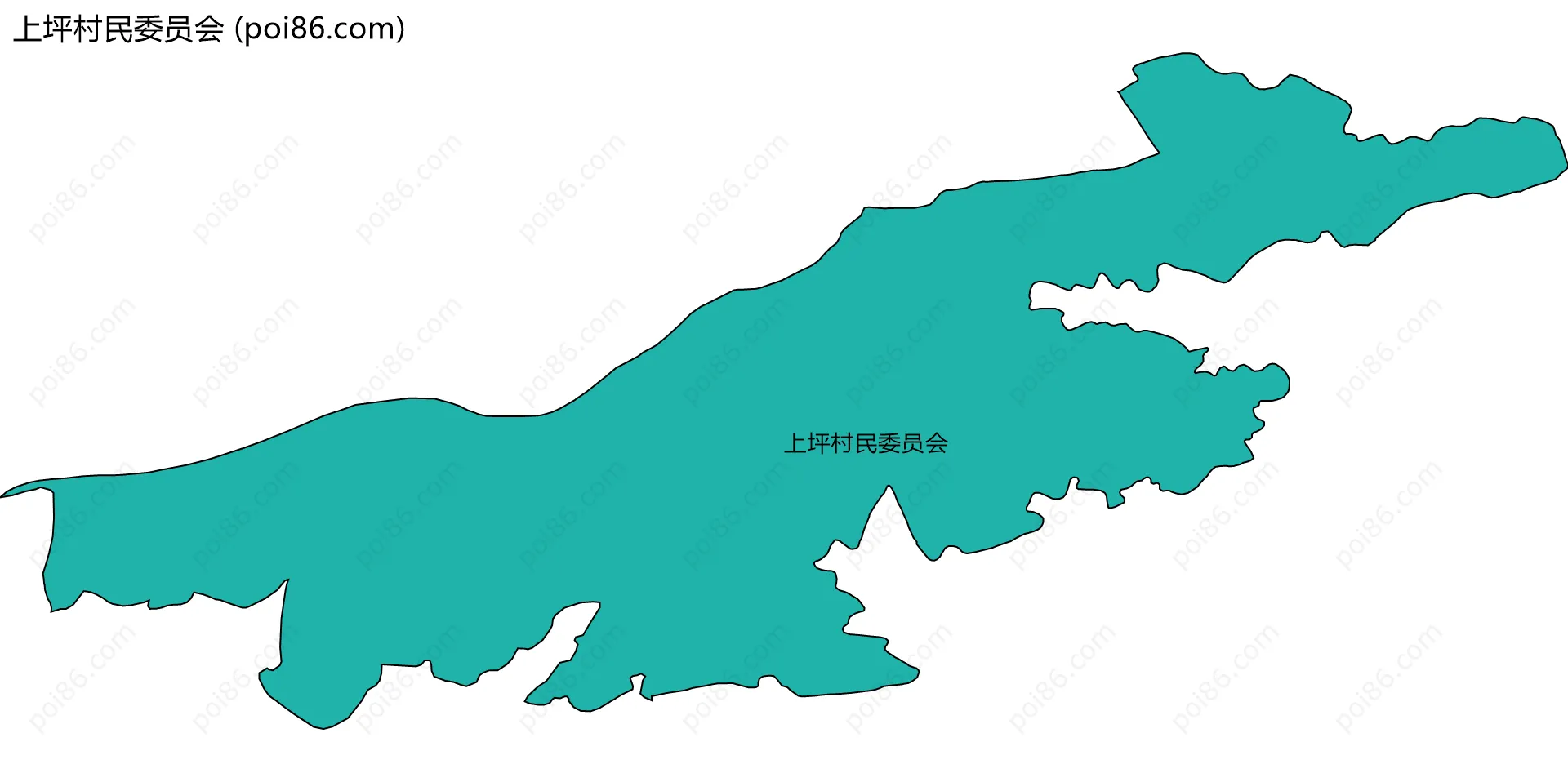 上坪村民委员会边界地图