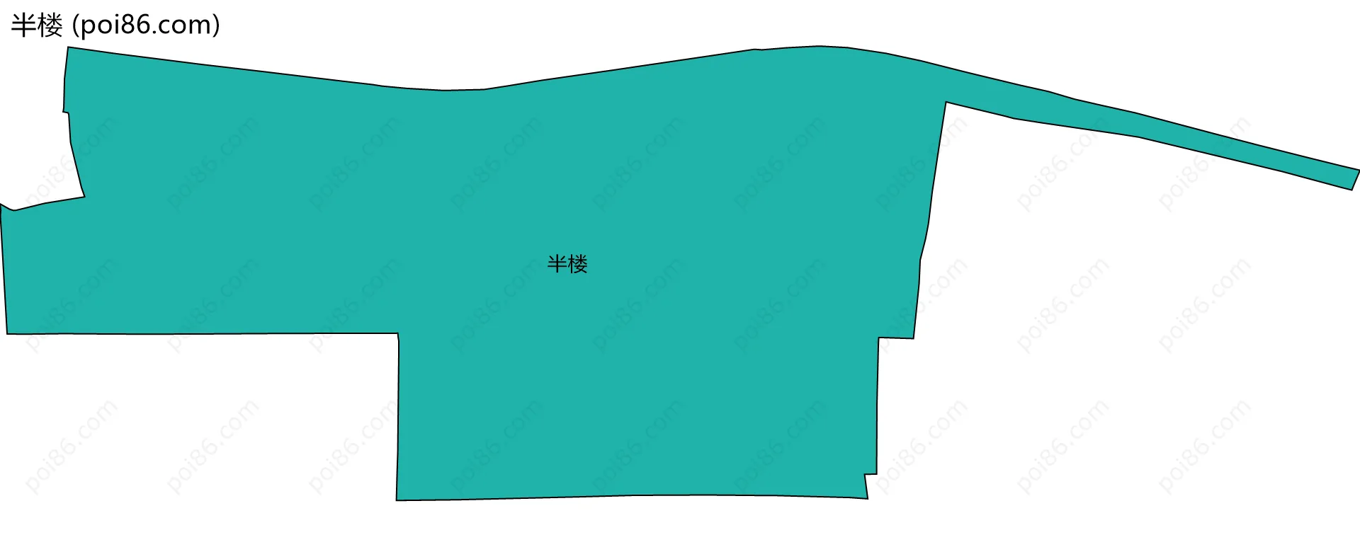 半楼边界地图
