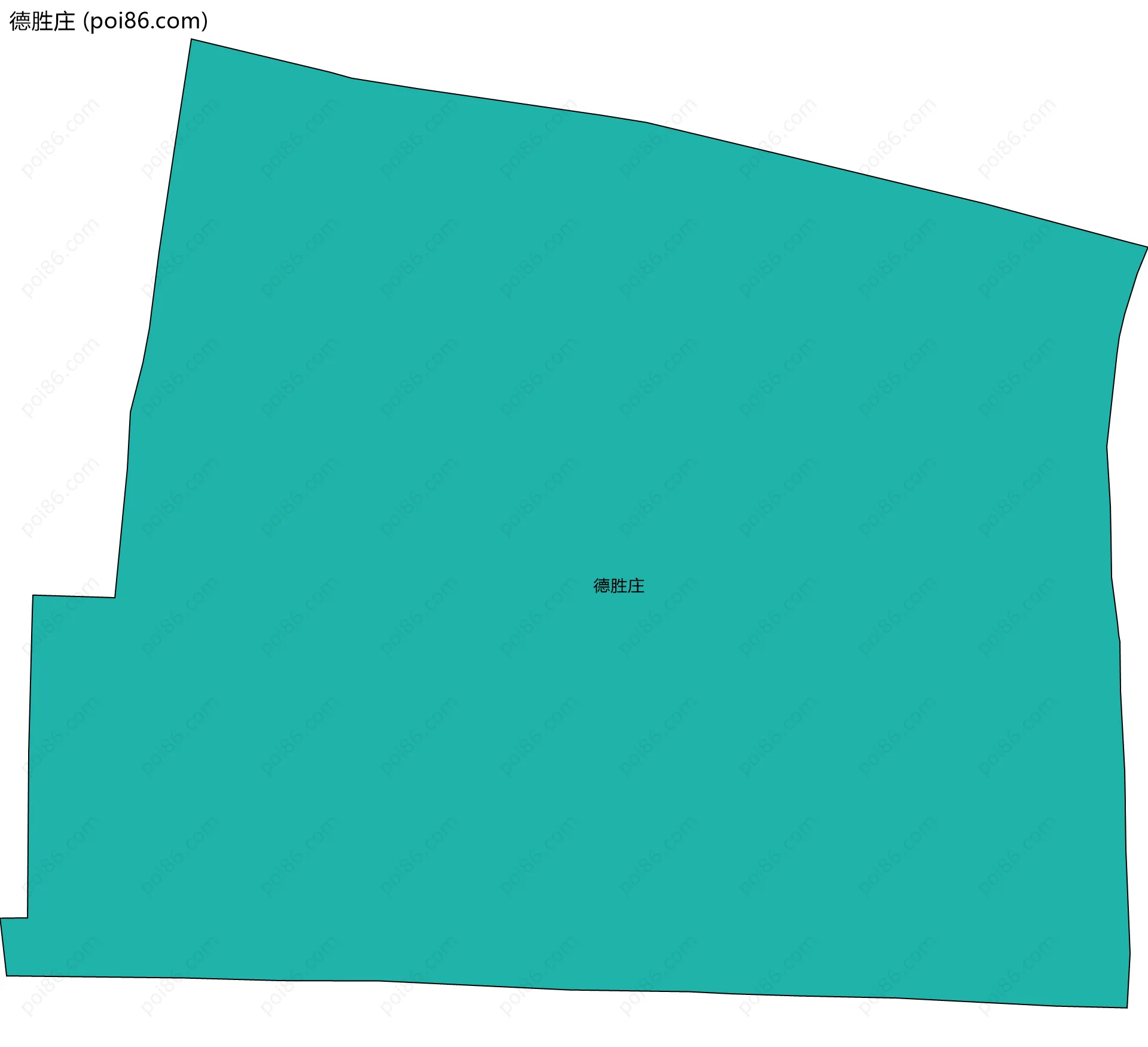 德胜庄边界地图