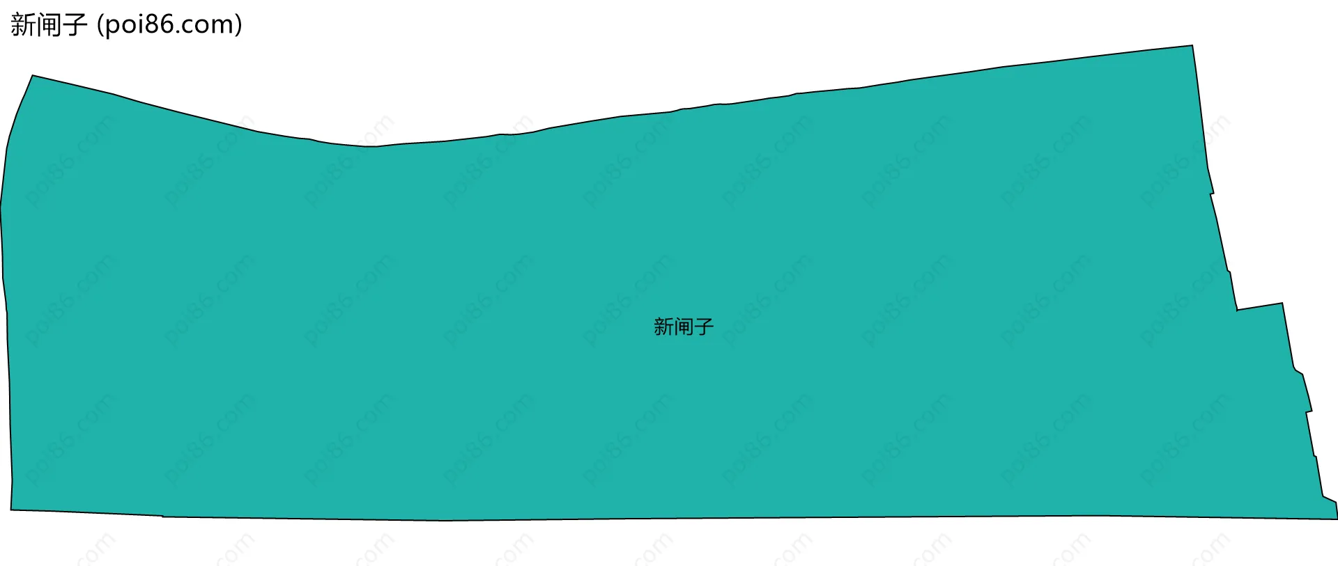 新闸子边界地图