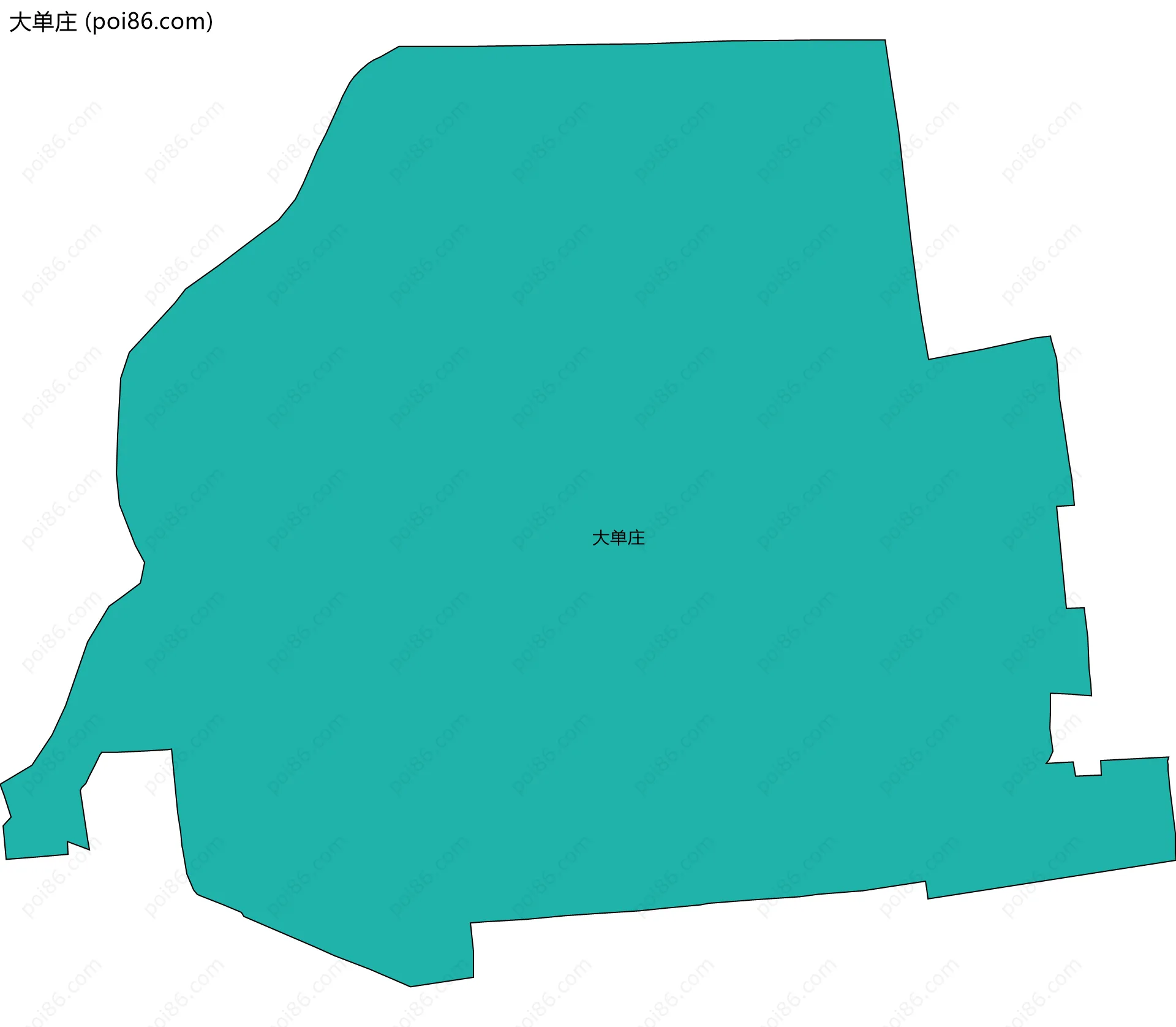 大单庄边界地图