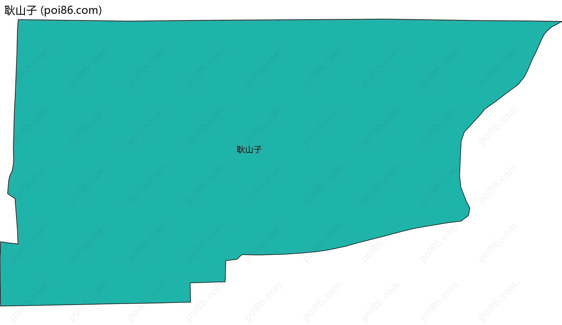耿山子边界地图