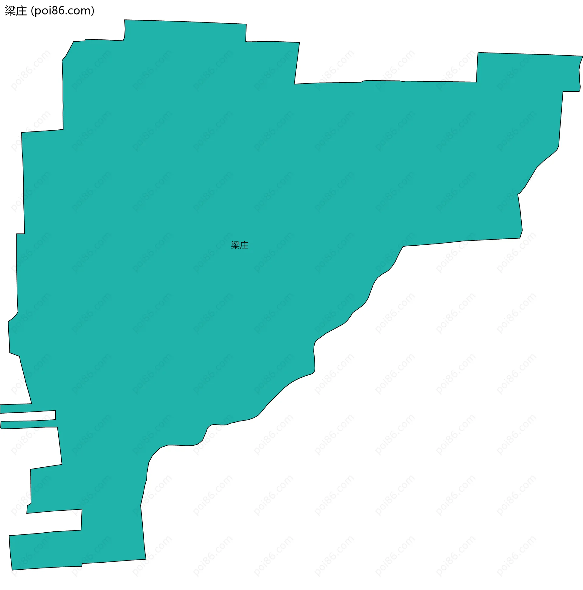 梁庄边界地图